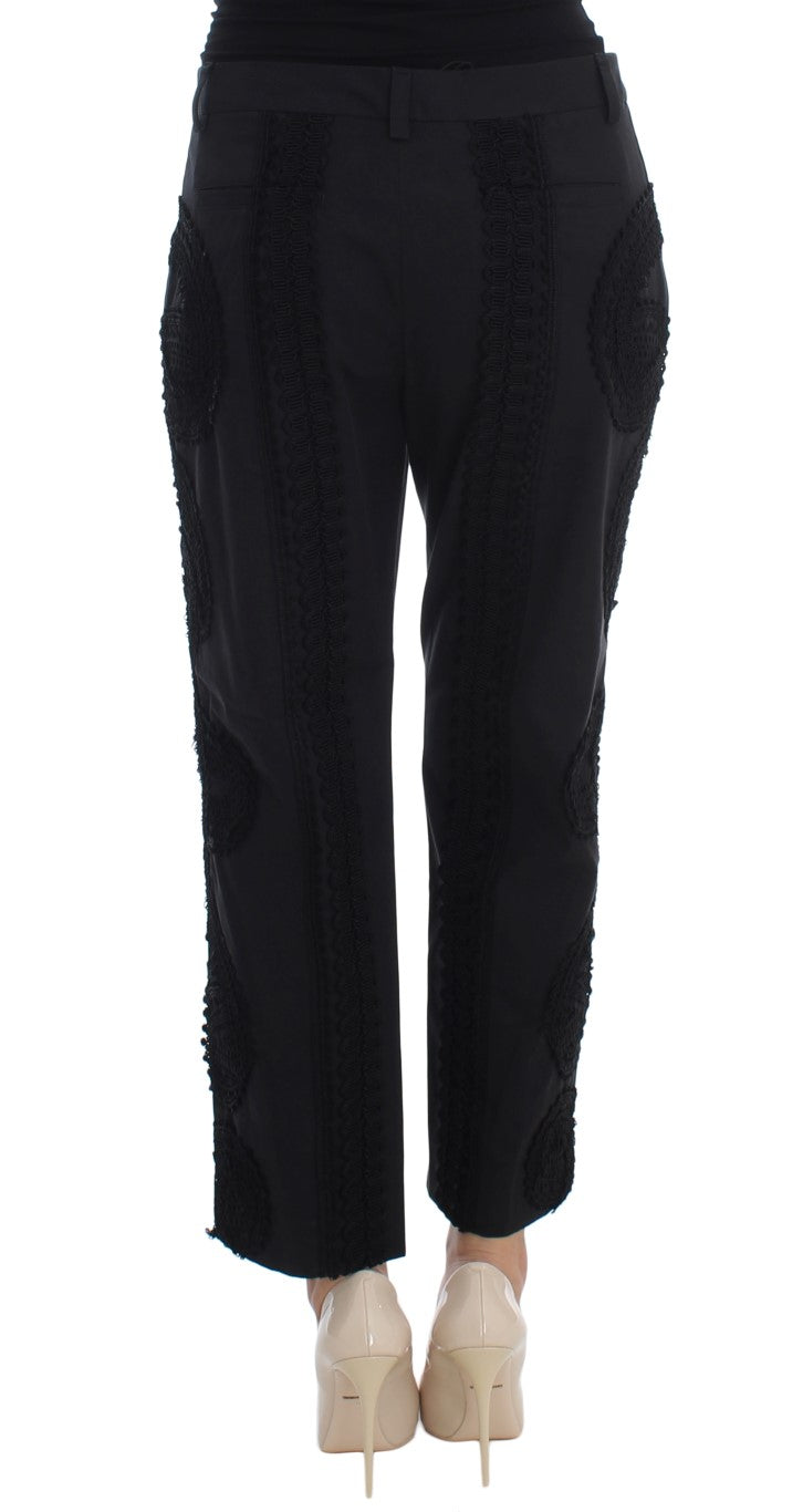 Pair of black pants with sequin detailing