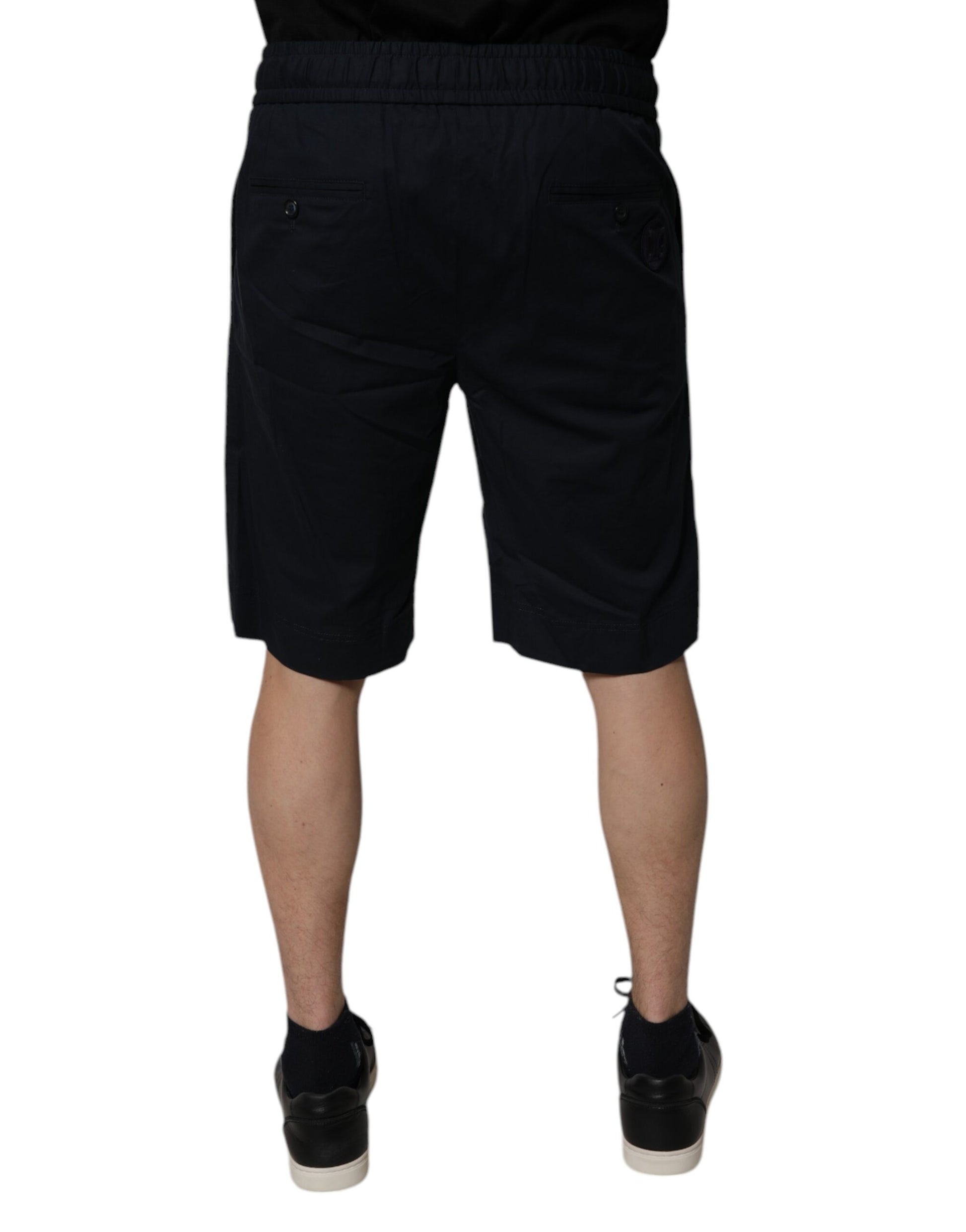Pair of black shorts on a mannequin