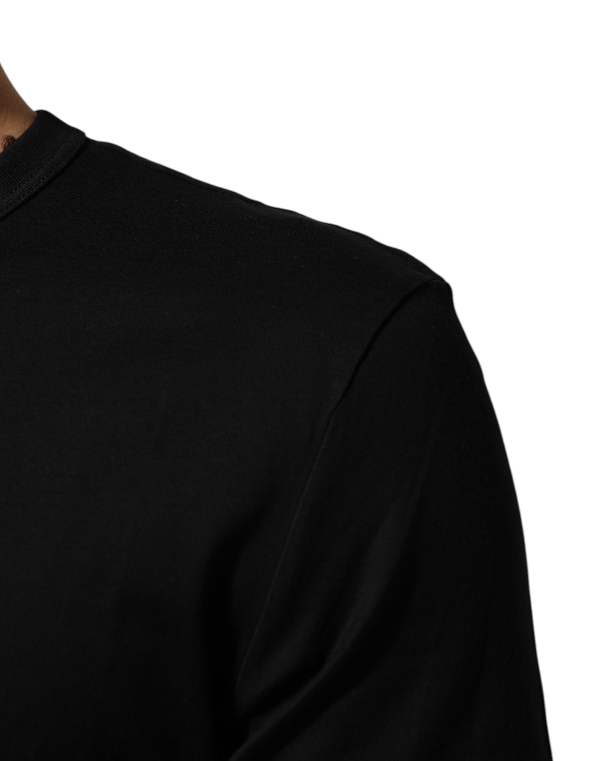 Black long sleeve shirt on mannequin