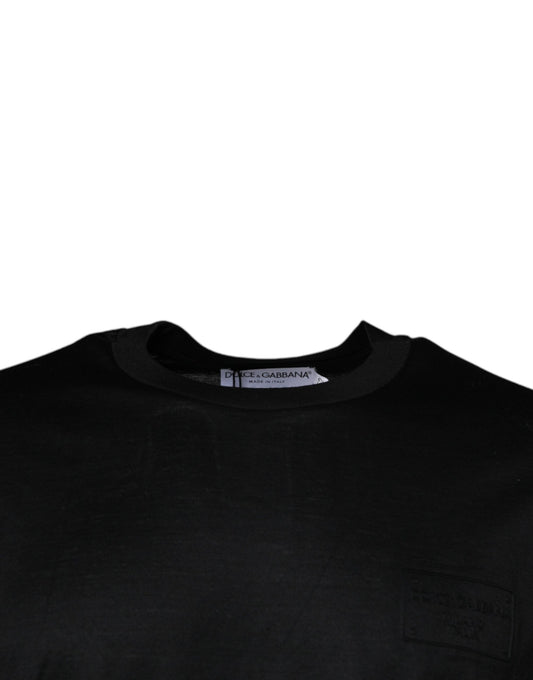 Black shirt on hanger