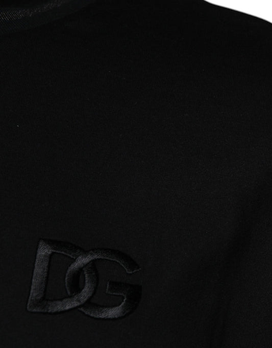 Black sweater with embroidered logo