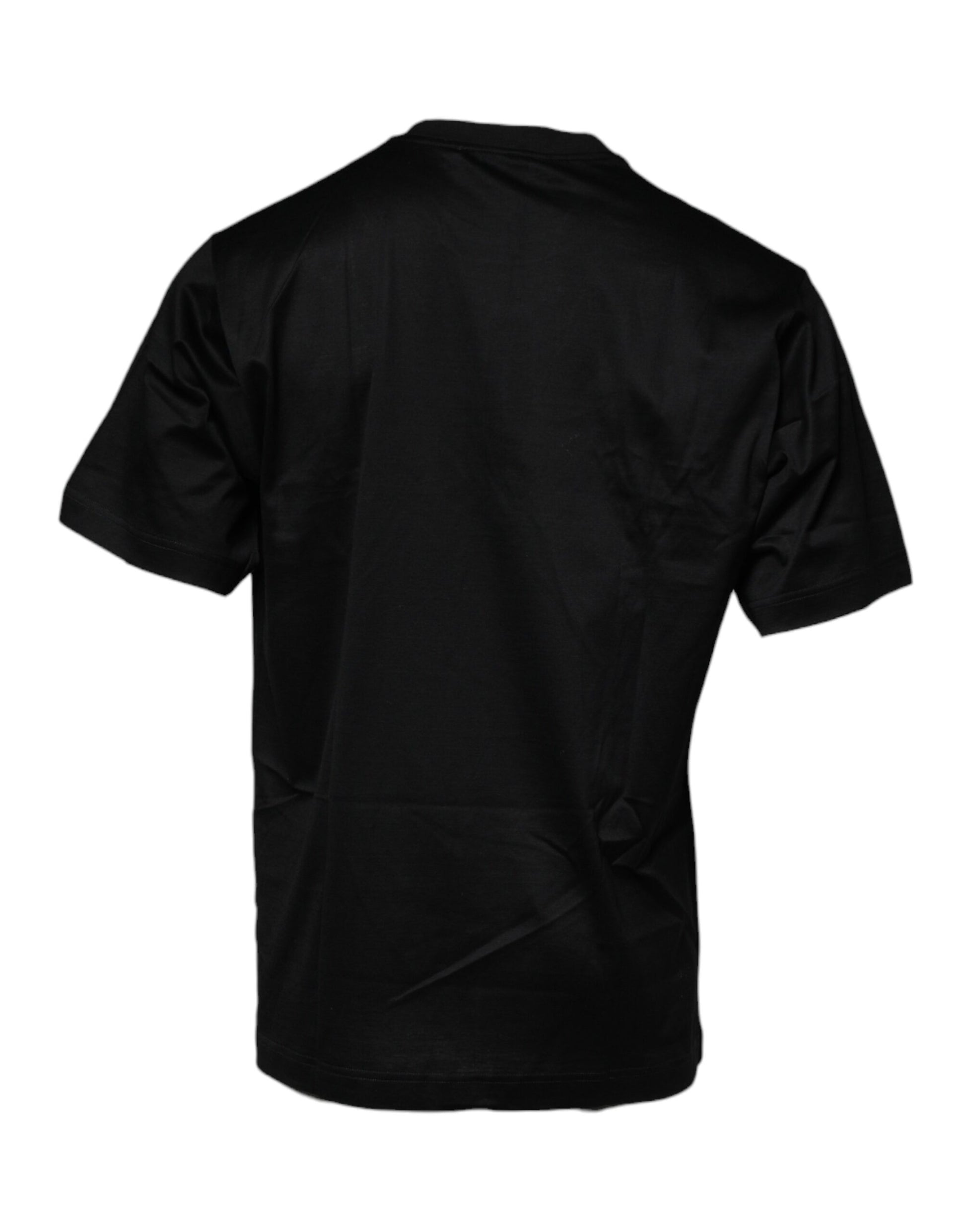 Black t-shirt on a hanger