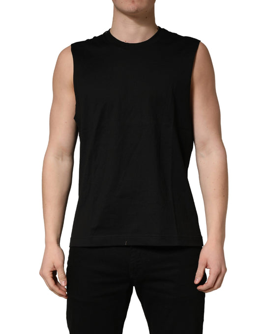 Black sleeveless tank top on mannequin