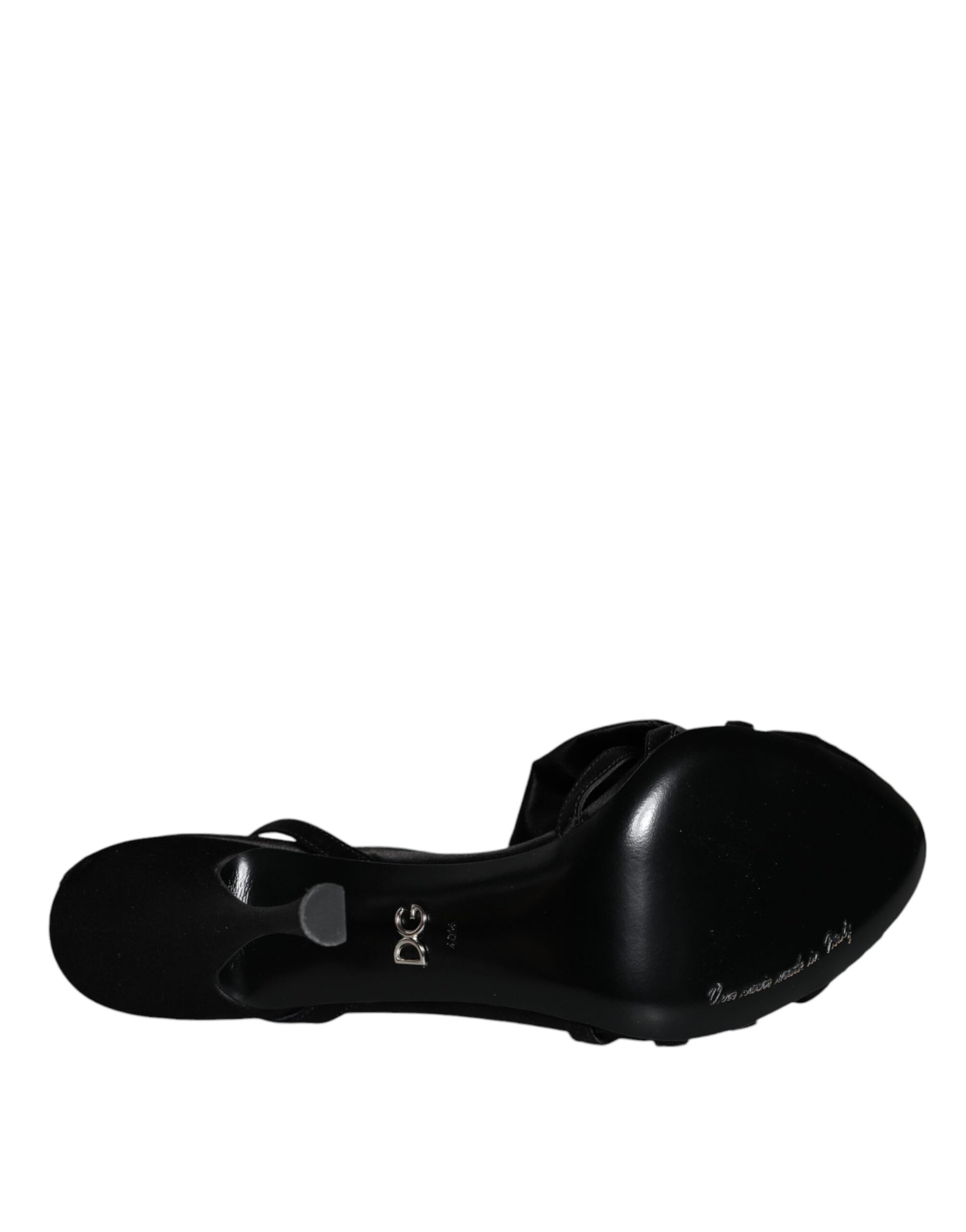 Black shoe on a white background