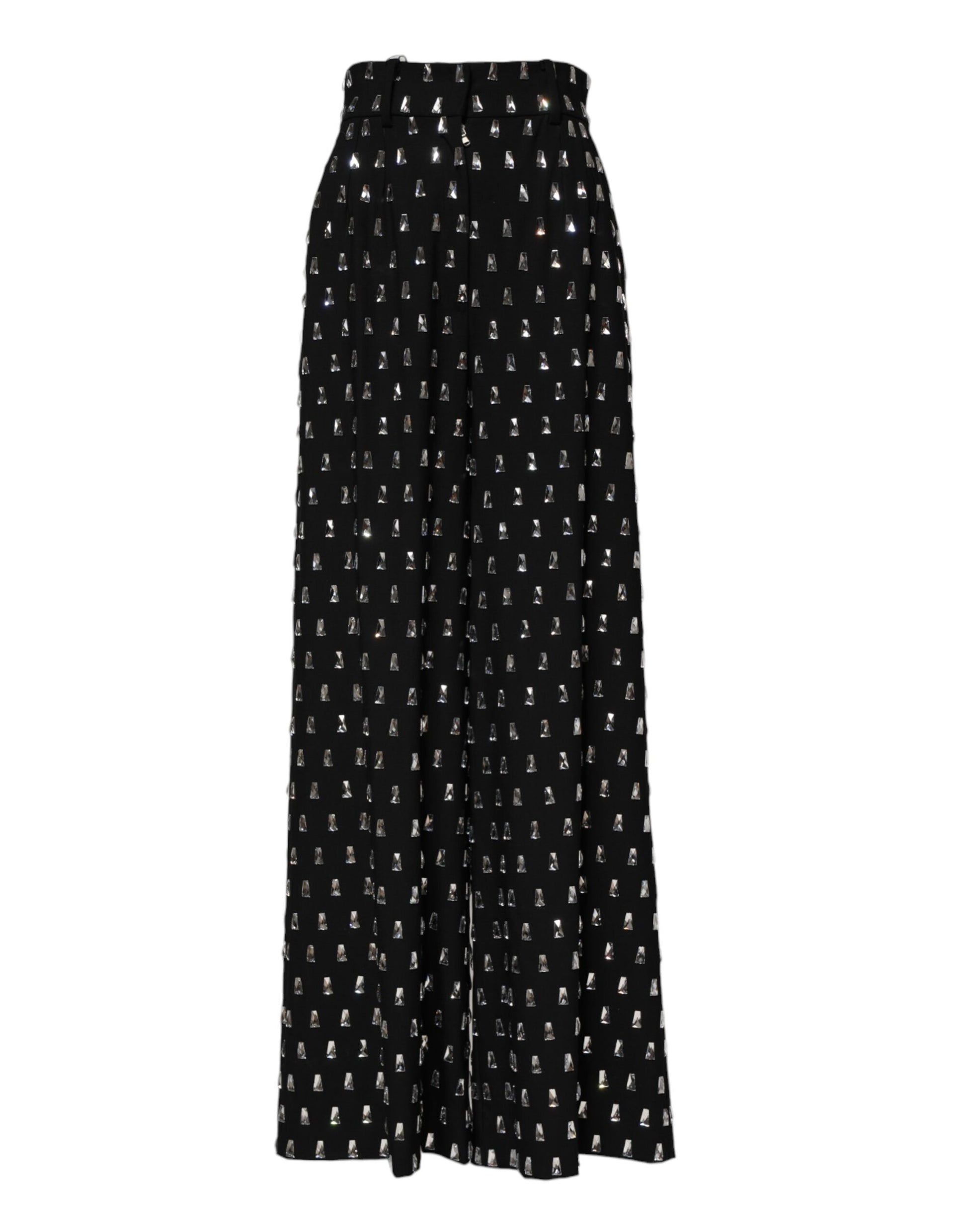 Black skirt with white lettering pattern