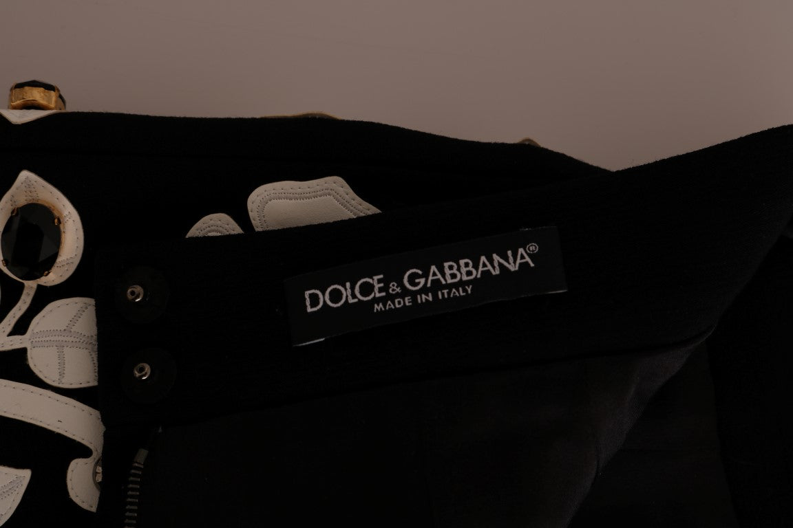 Black leather jacket with silver zipper