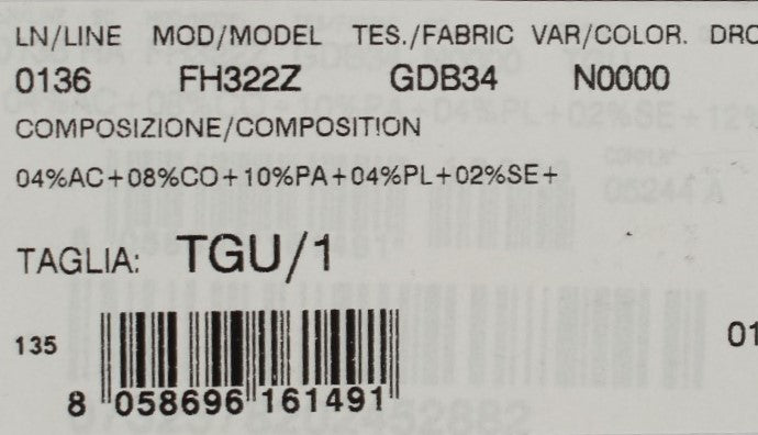 Barcode on a product label