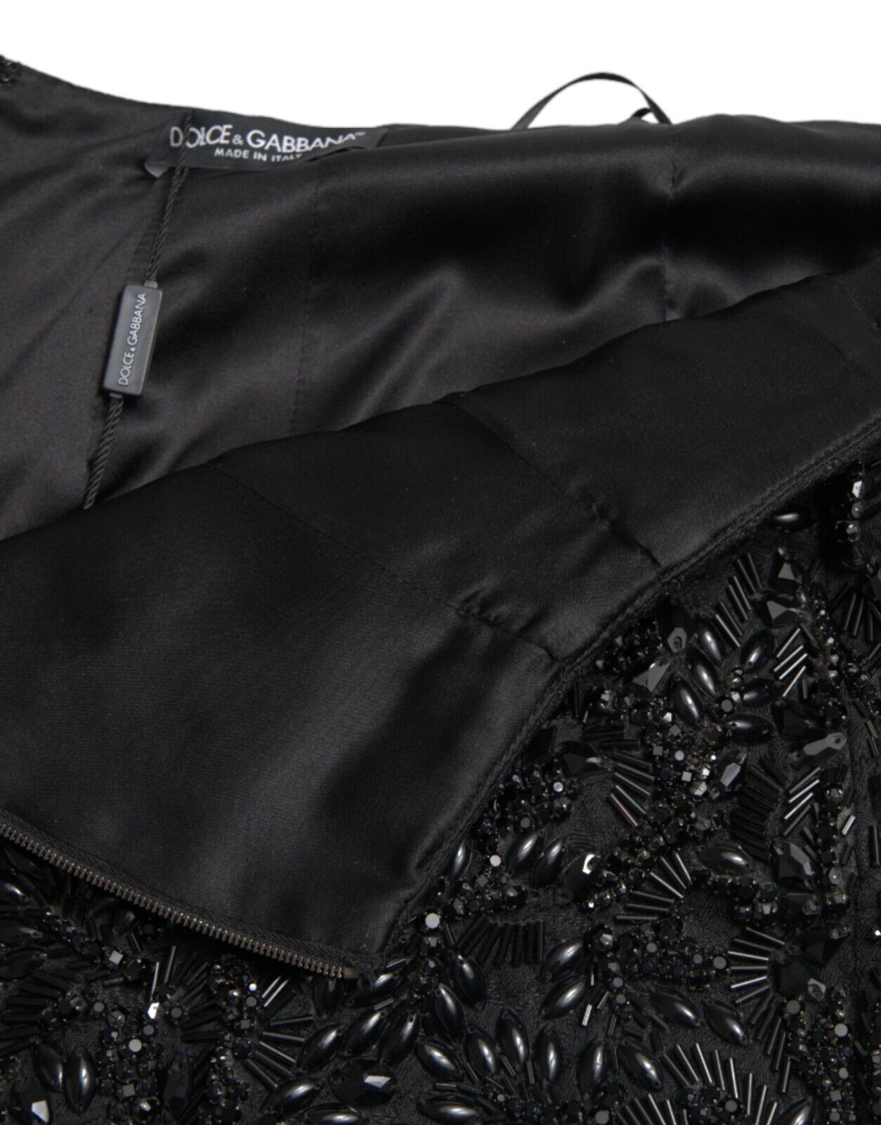 Black sequined dress with long sleeves