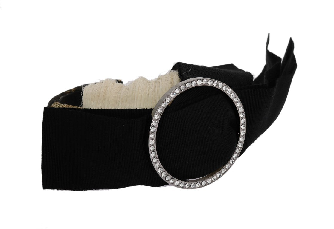 Ring on a black fabric surface