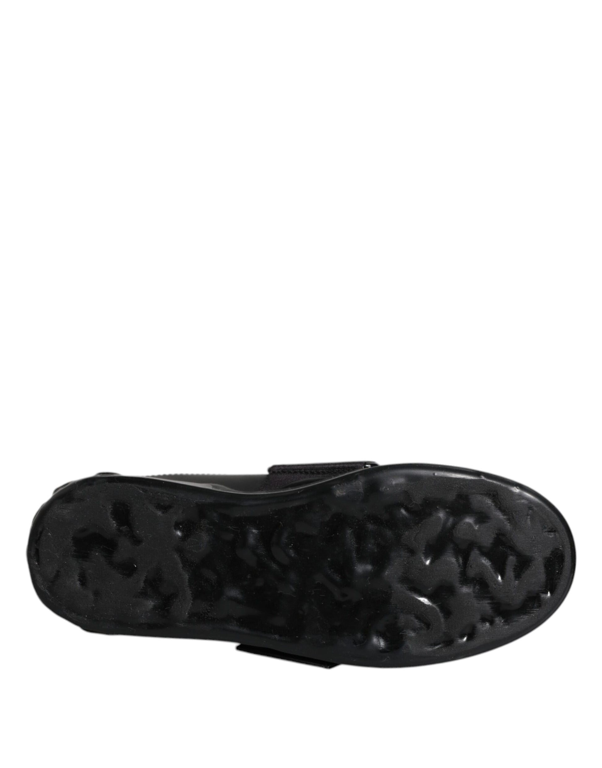 Black shoe on a white background