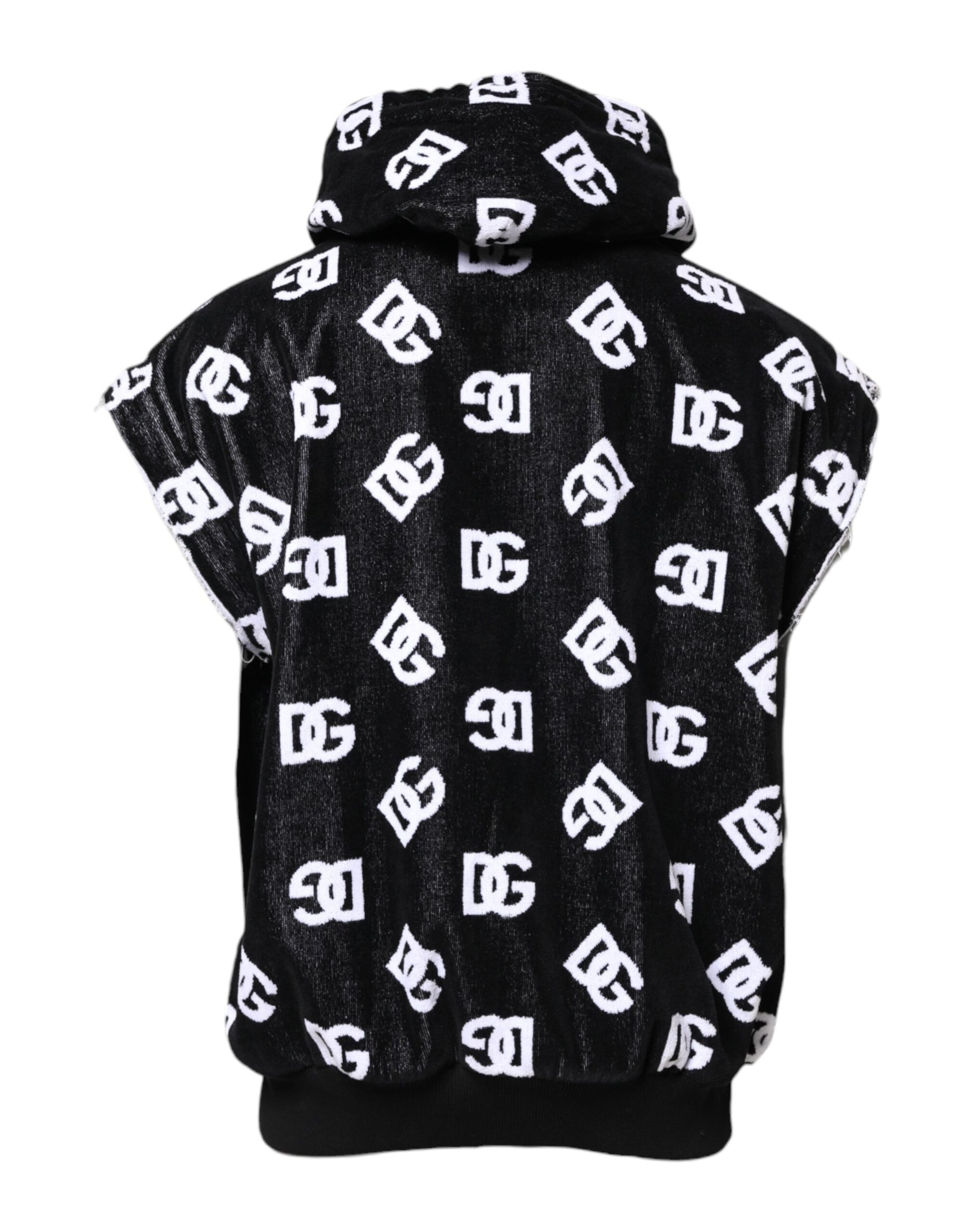 Black hoodie with white letters