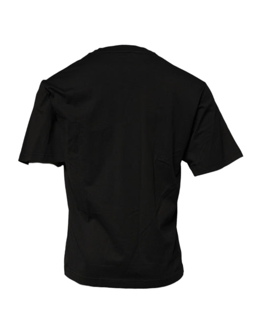 Black t-shirt on hanger