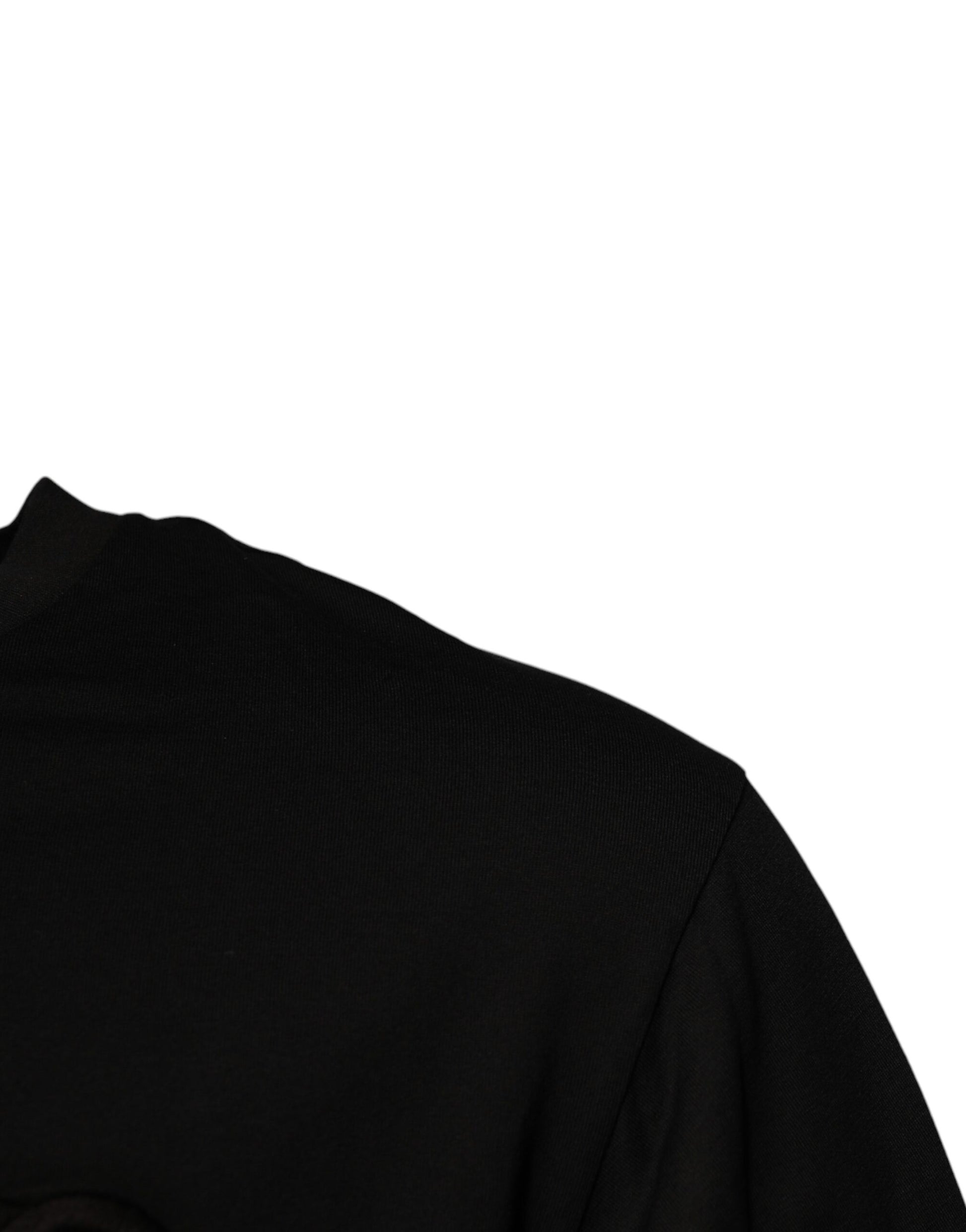 Black garment on hanger