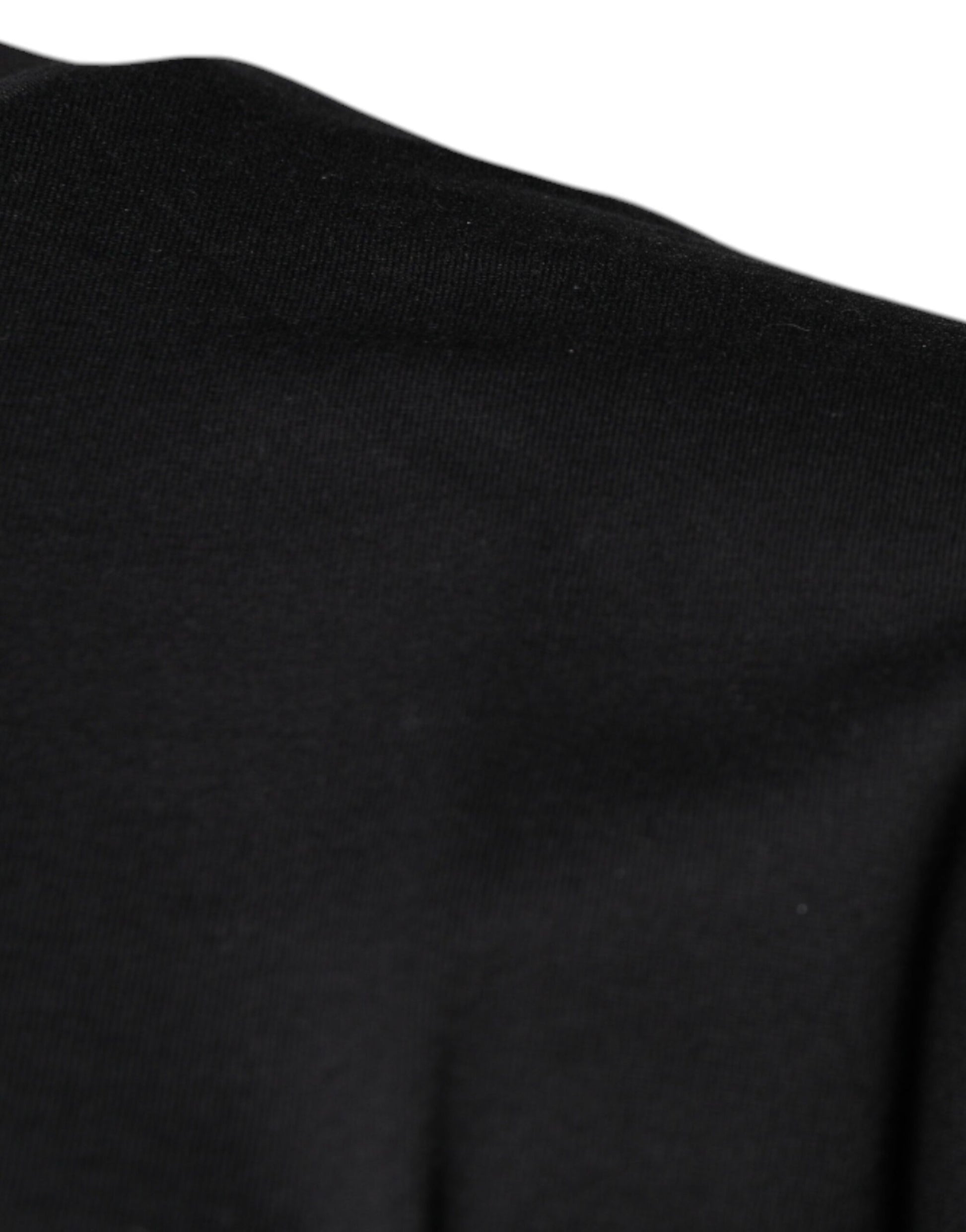 Black fabric with a seam on the side