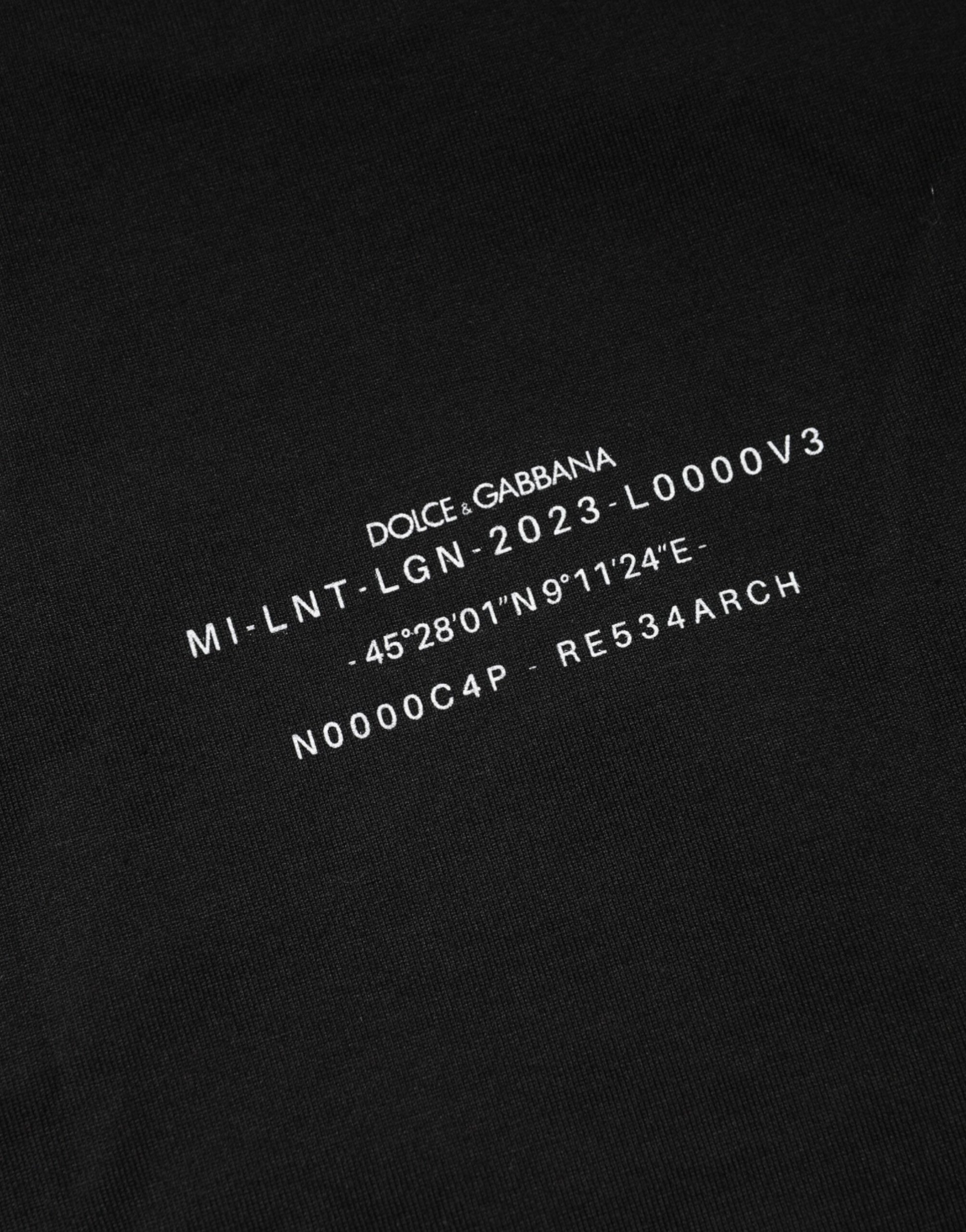 Black fabric with white text and numbers