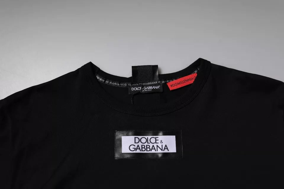 Black t-shirt on hanger