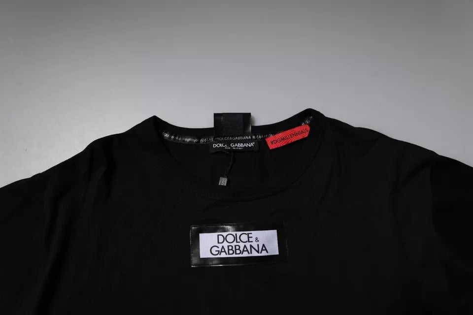Black t-shirt on hanger