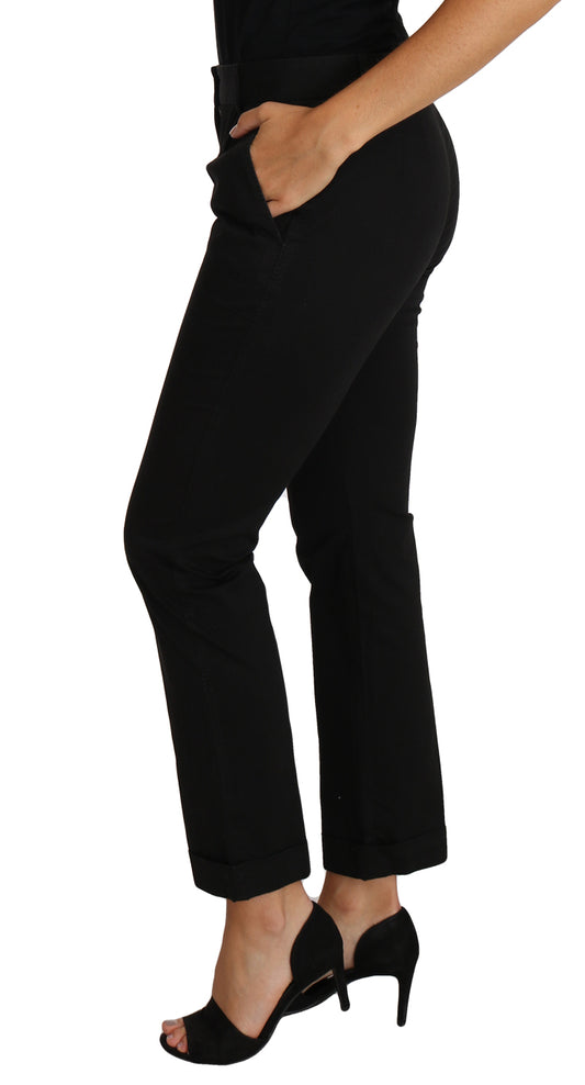 Pair of black pants on a model