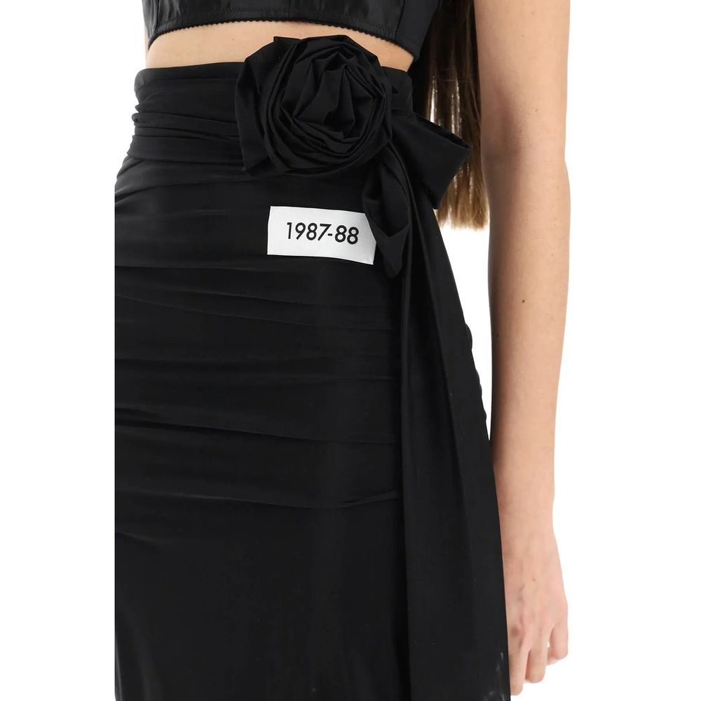 Black dress with bow on waist