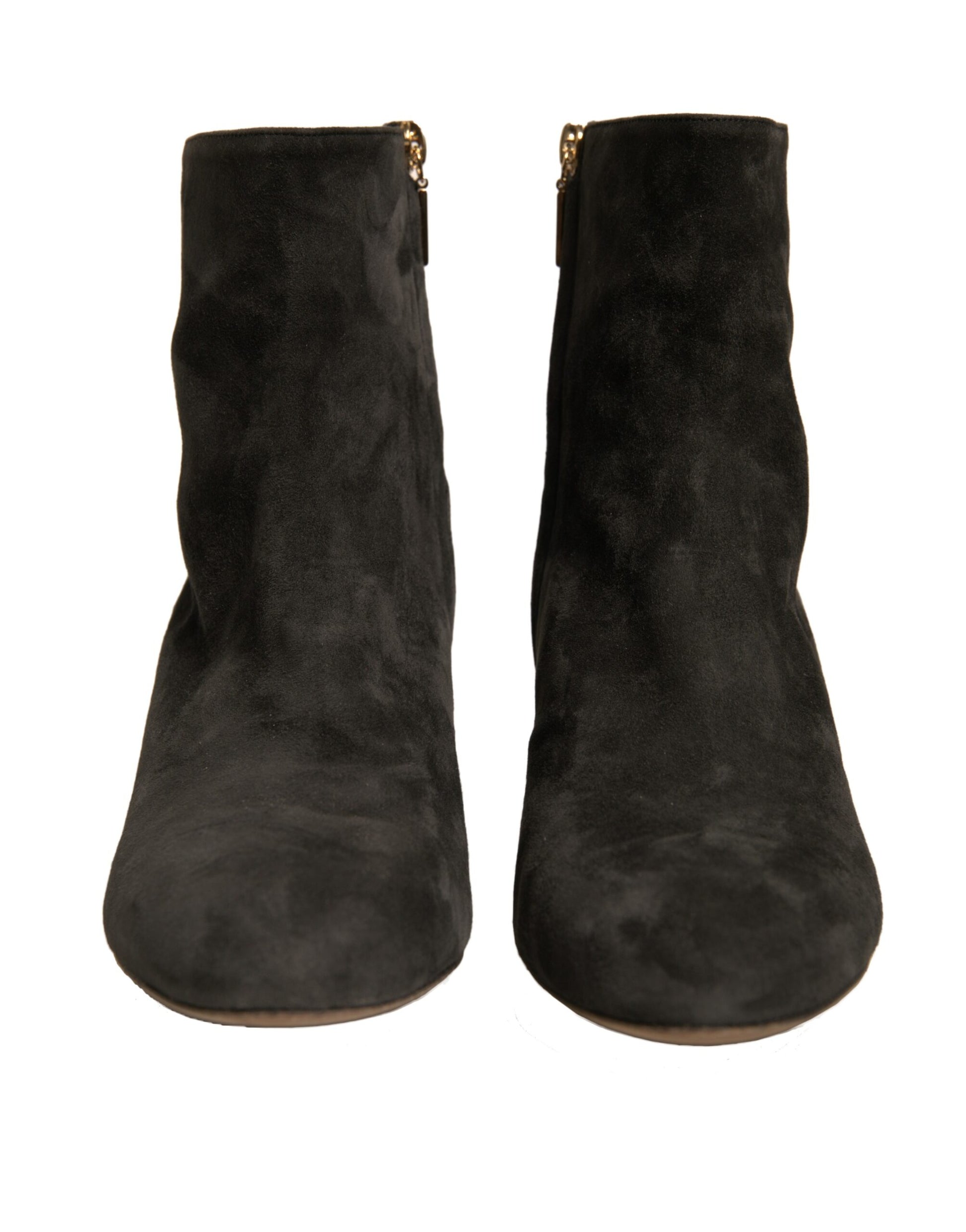 Pair of black suede boots