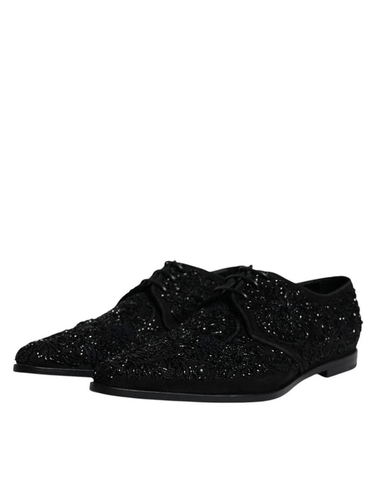 Black glittery shoes with black laces