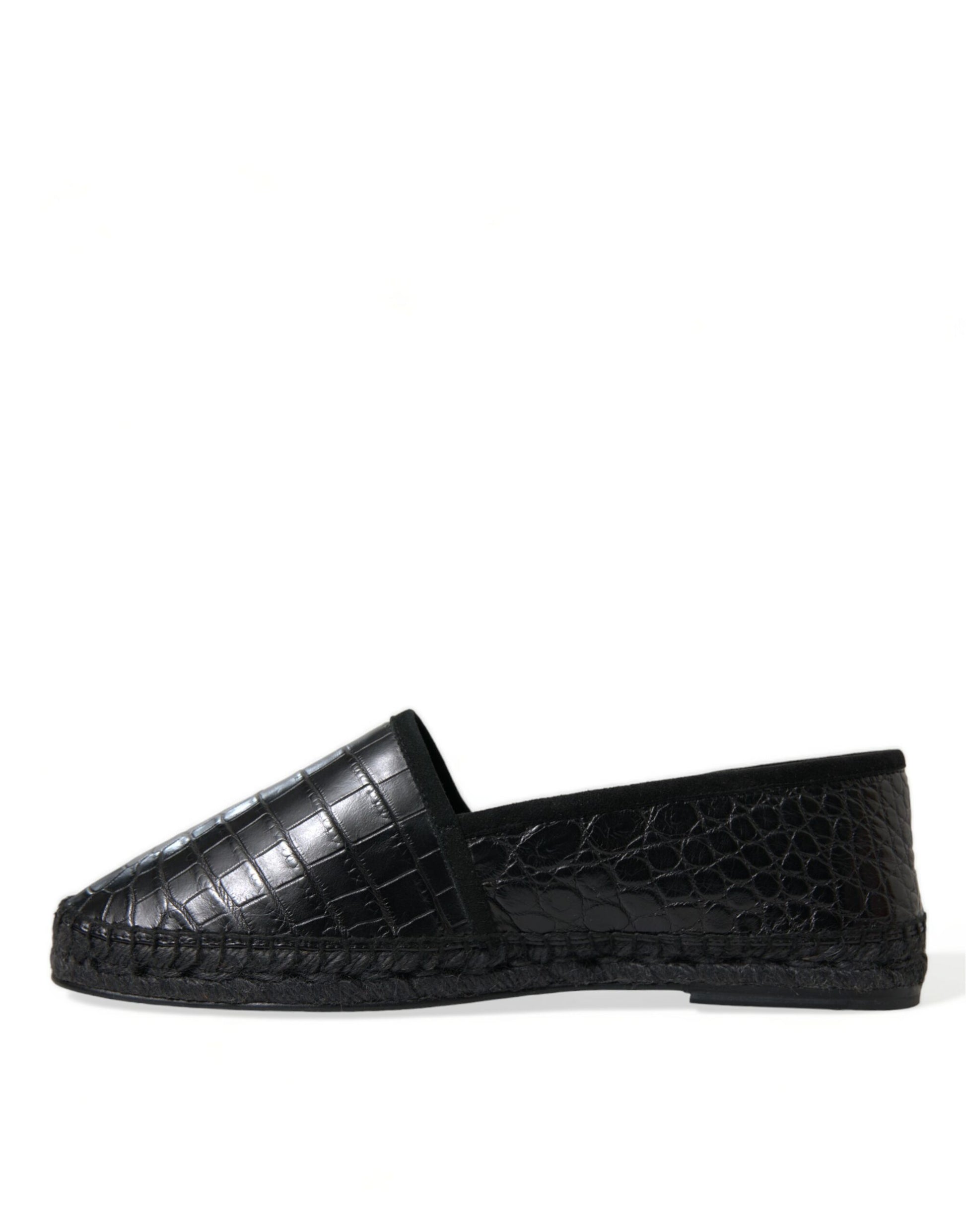 Black slip on shoe with a patterned sole