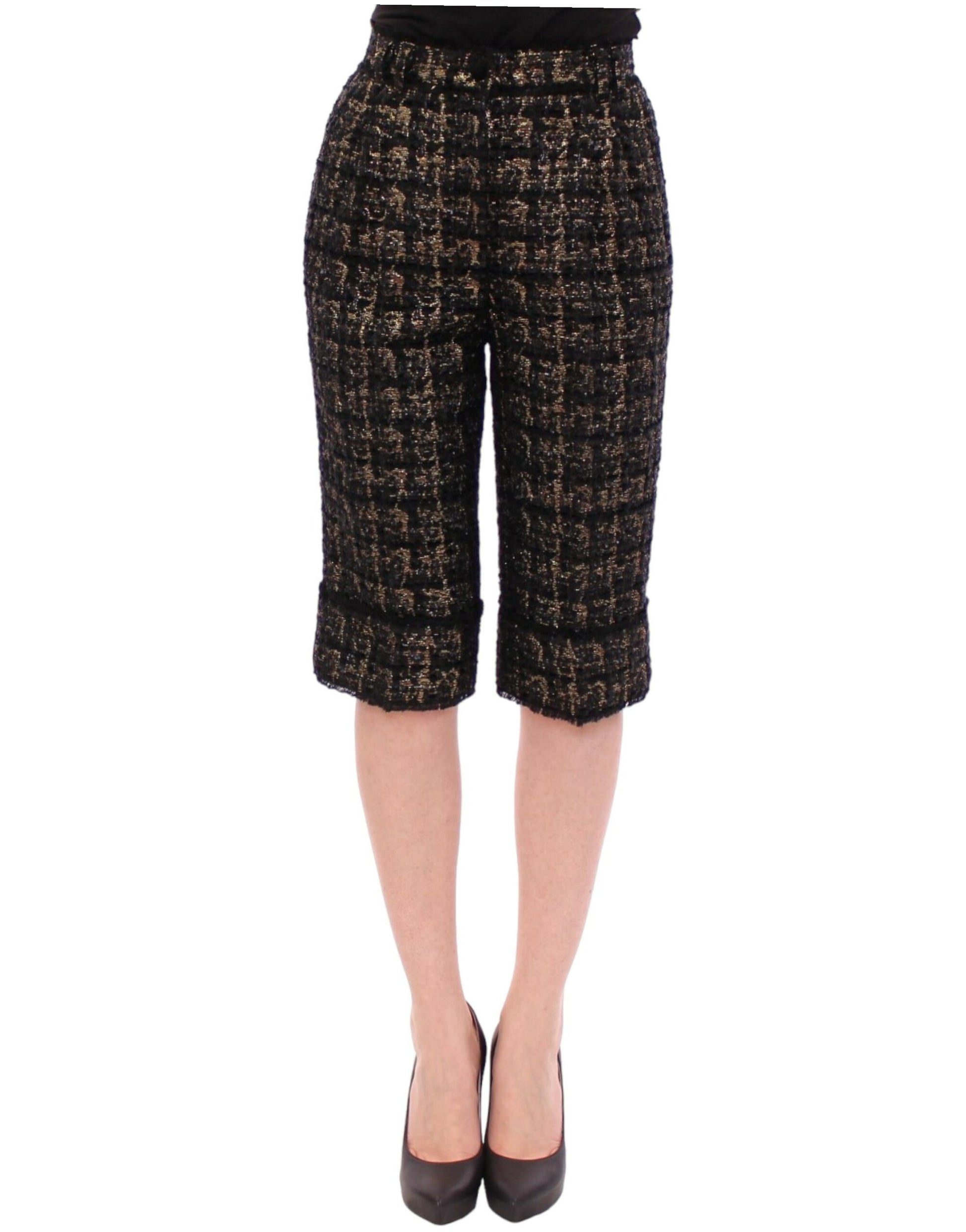 Pair of black sequined shorts