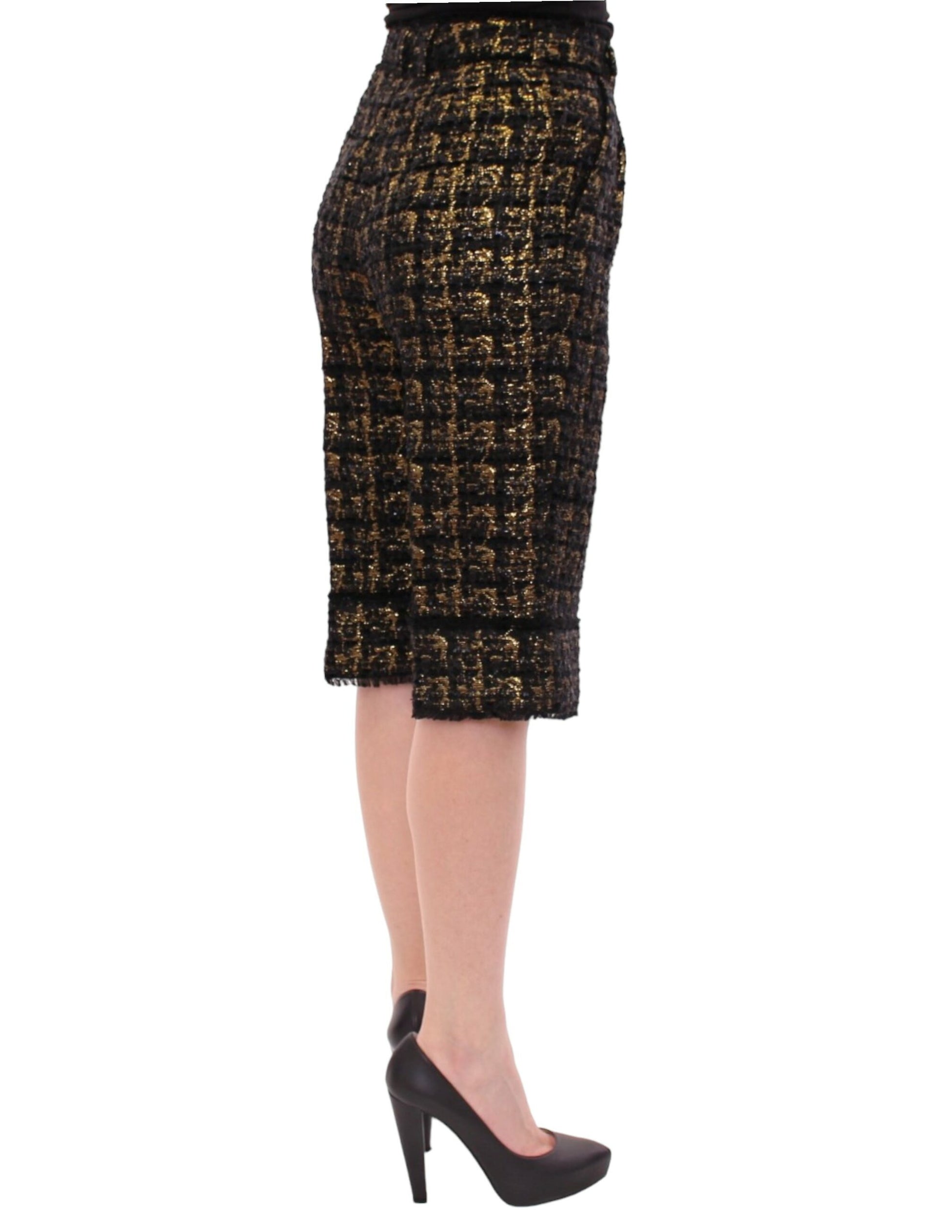Black skirt with gold sequins