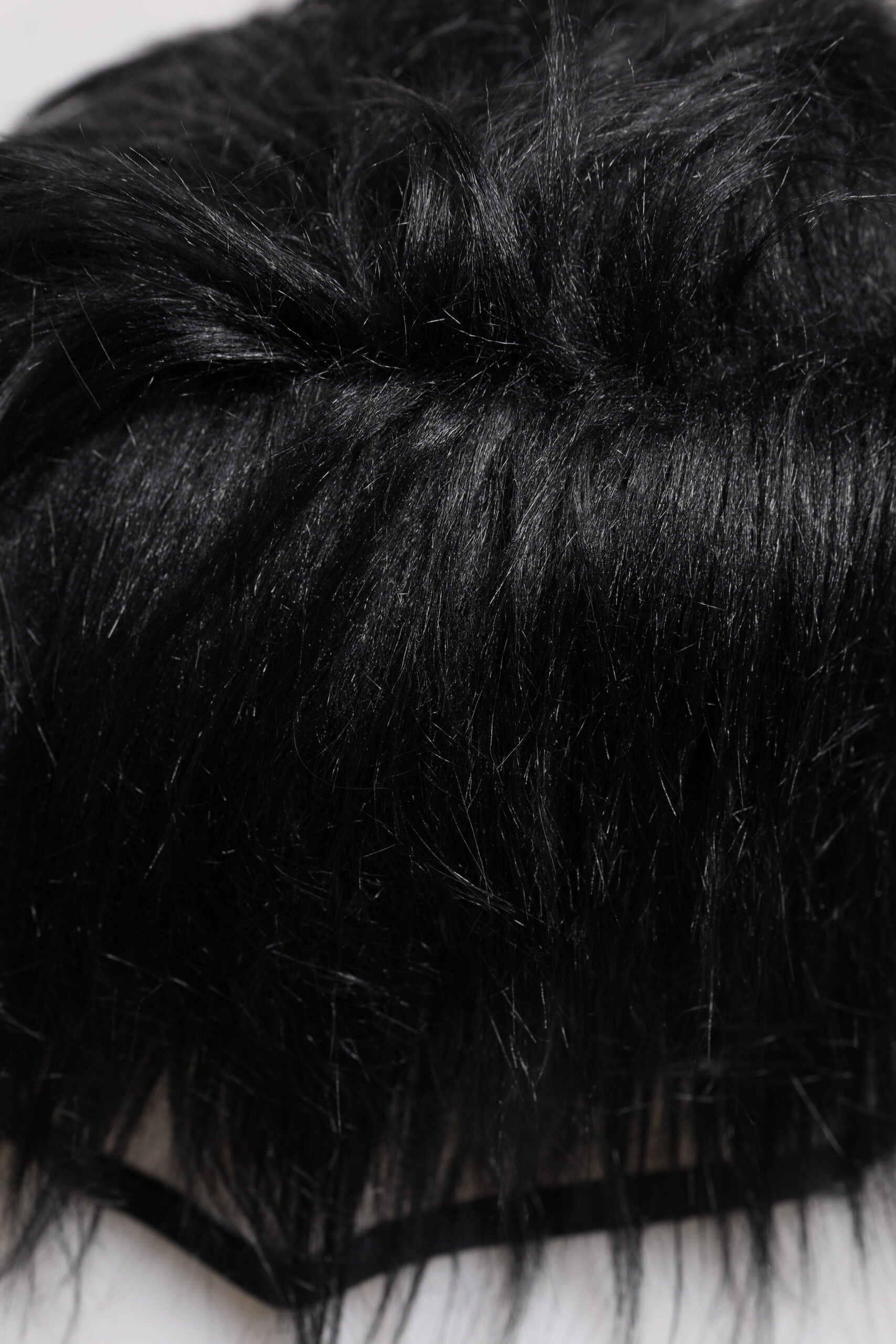 Black synthetic hair wig