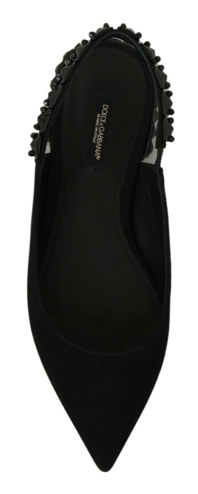 Black high heel shoes with spiky heels and straps