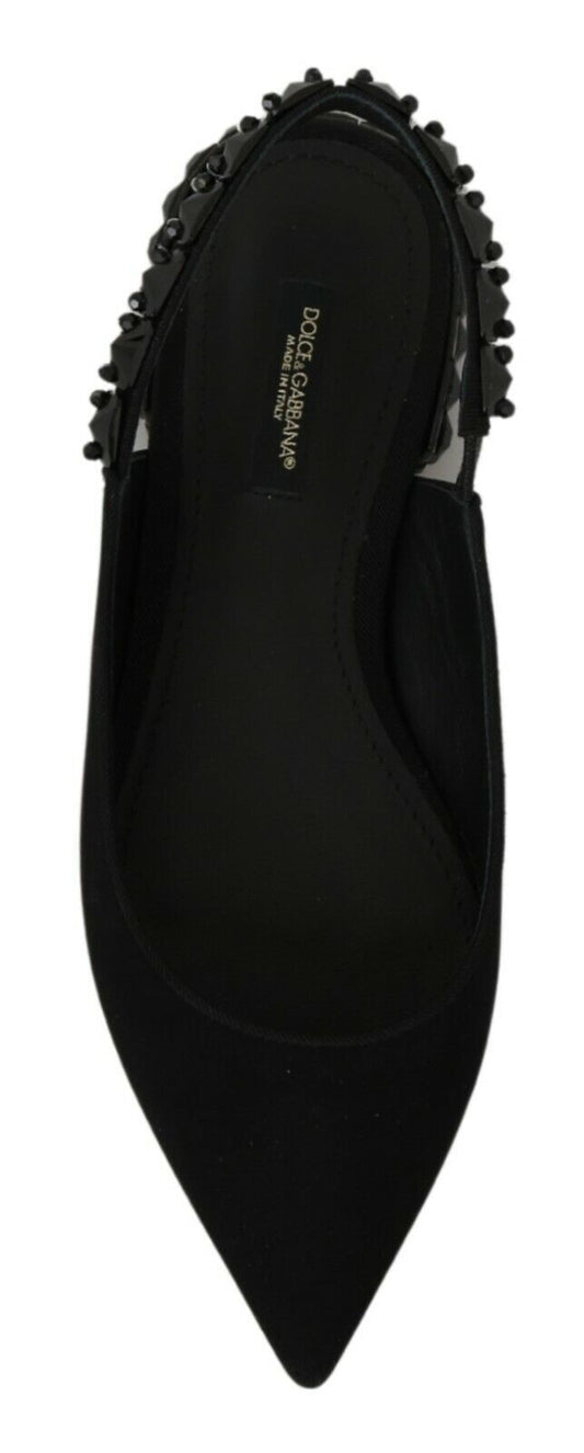 Black high heel shoes with spiky heels and straps