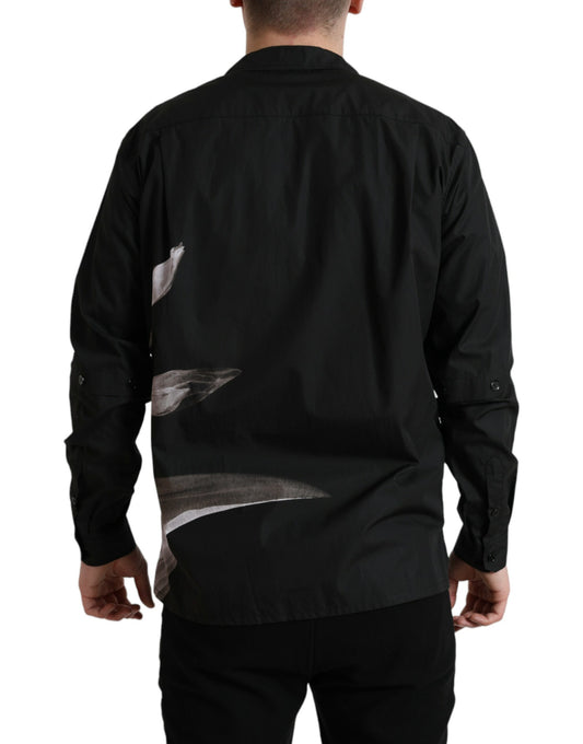 Black jacket with white design on back
