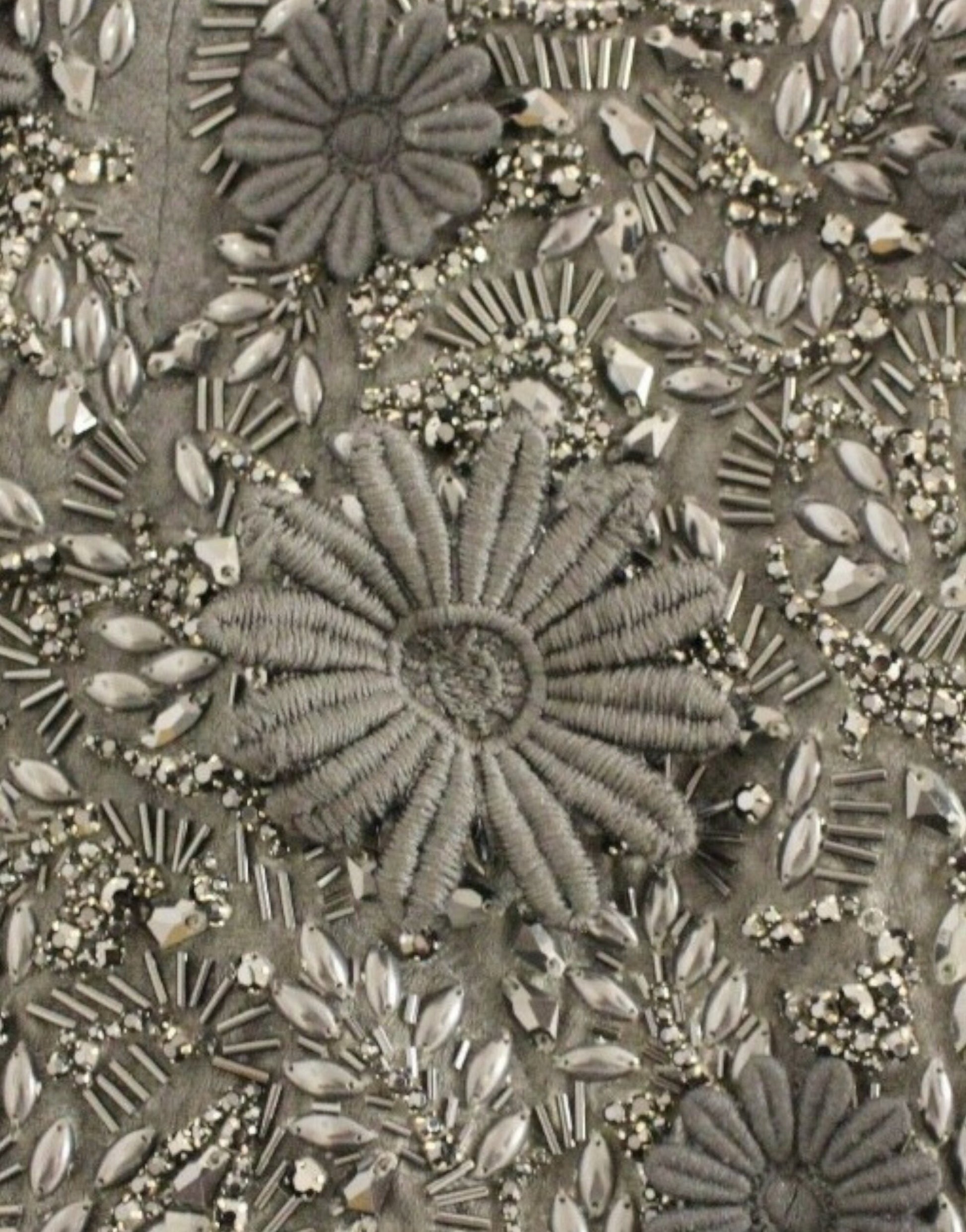 Decorative embroidery on fabric