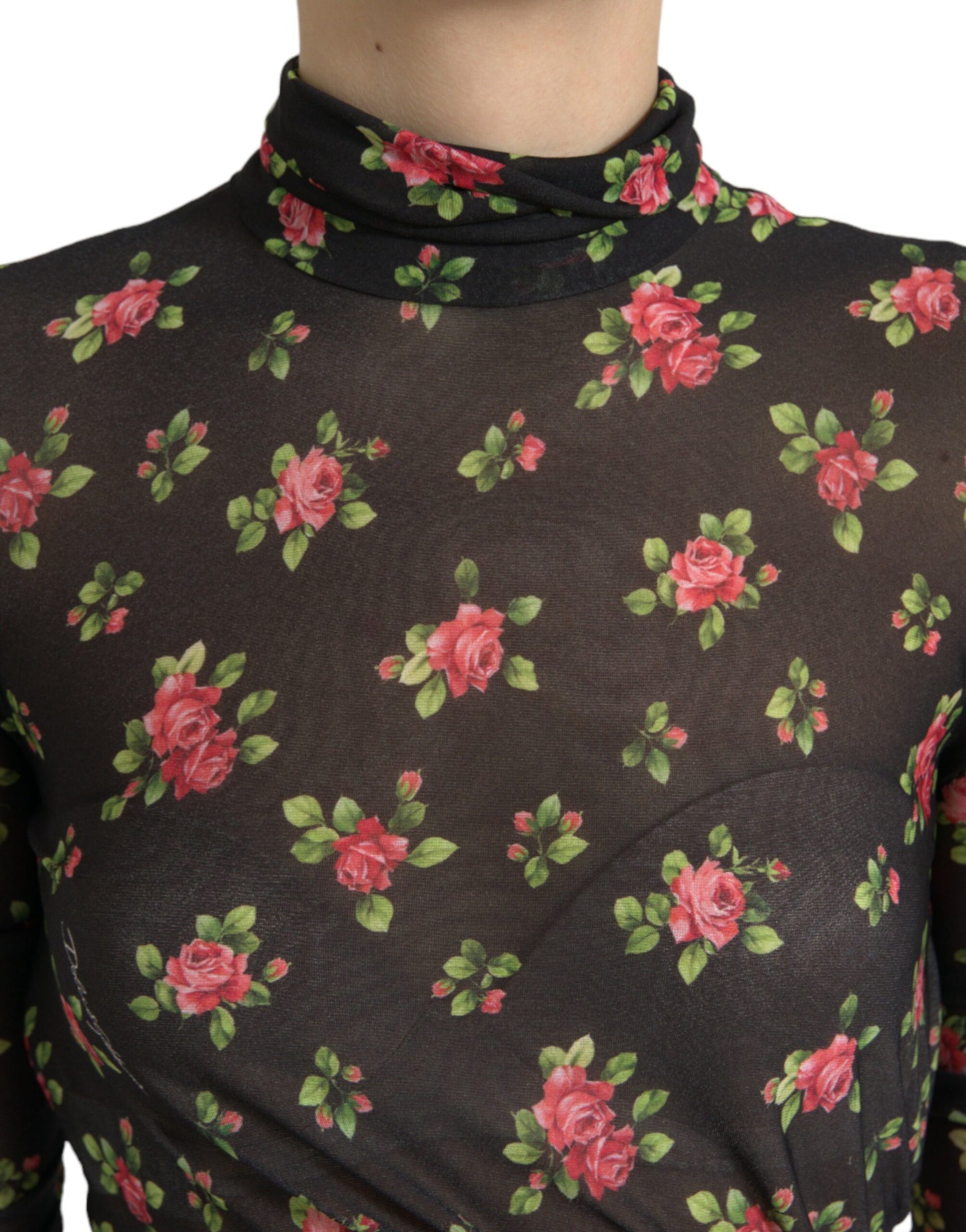 A black floral cut out sheath long maxi dress with a rose pattern