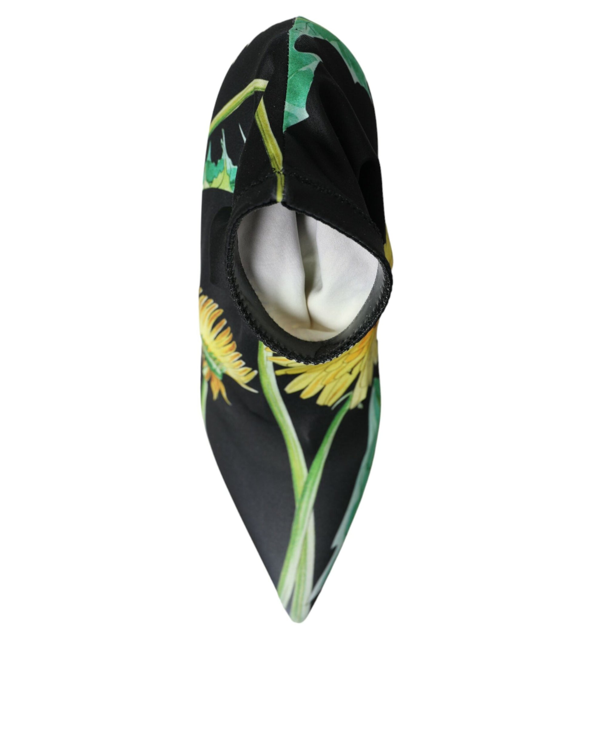 Black and white patterned face mask with floral design