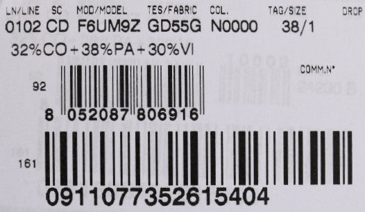 Barcode on a product label
