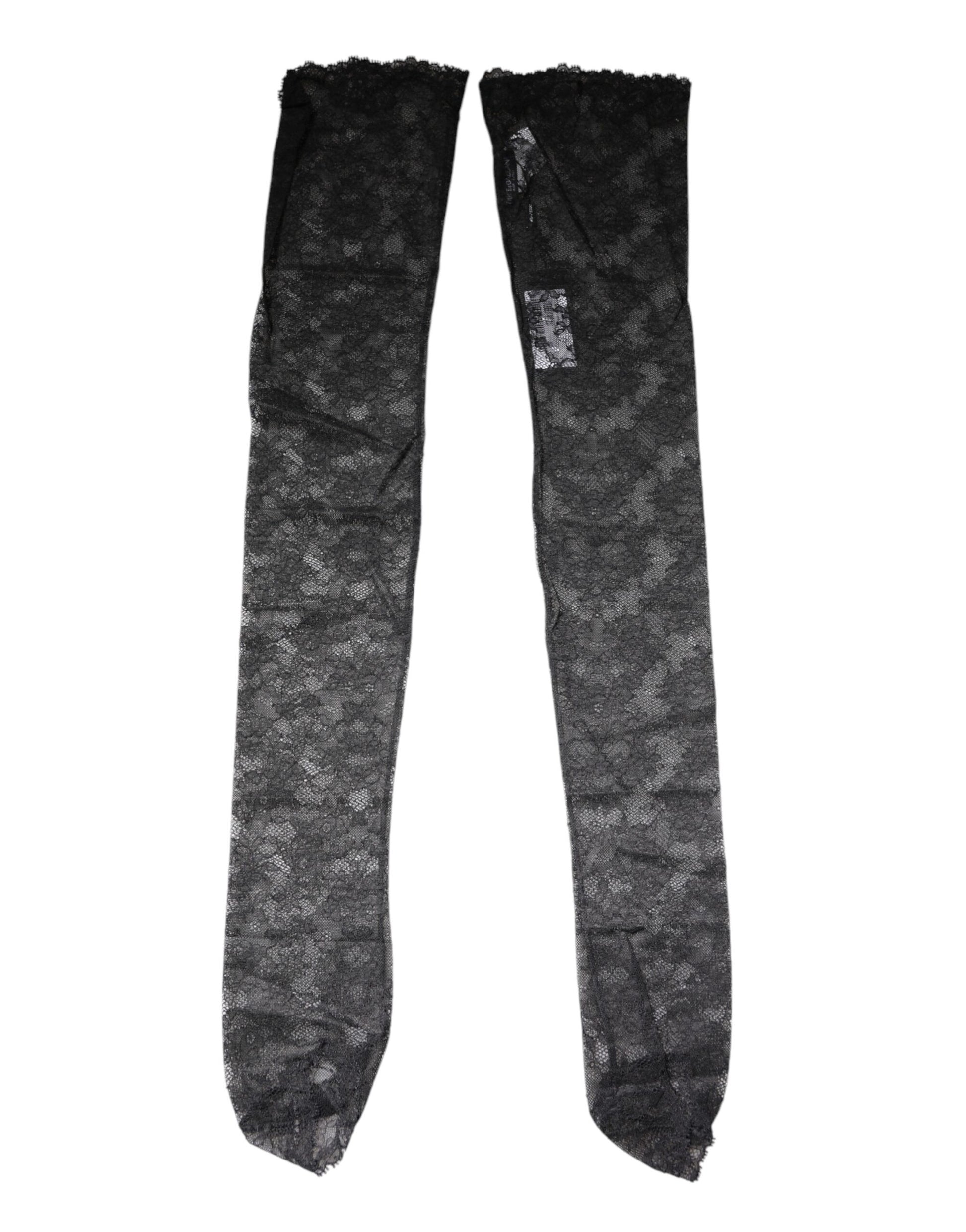 Two black lace ties