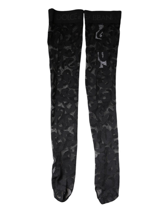Pair of black lace socks