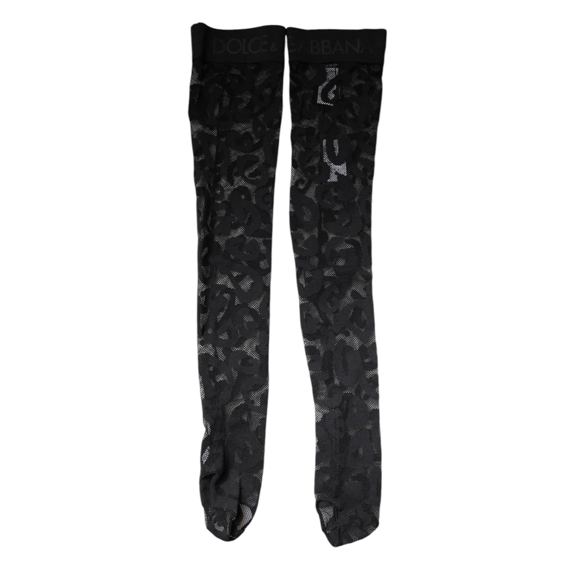 Pair of black lace socks