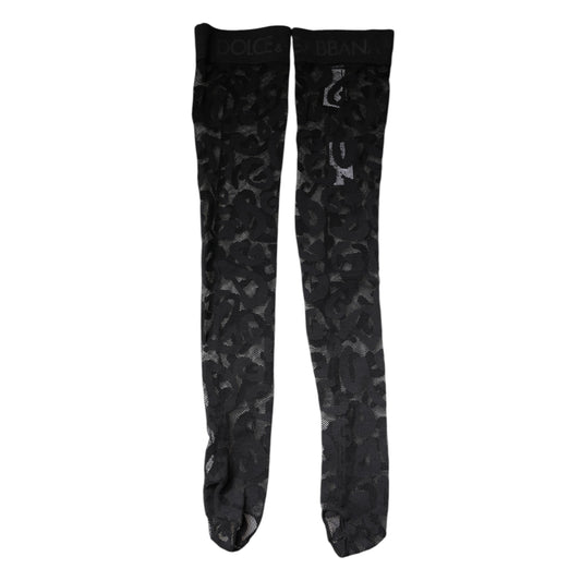 Pair of black lace socks