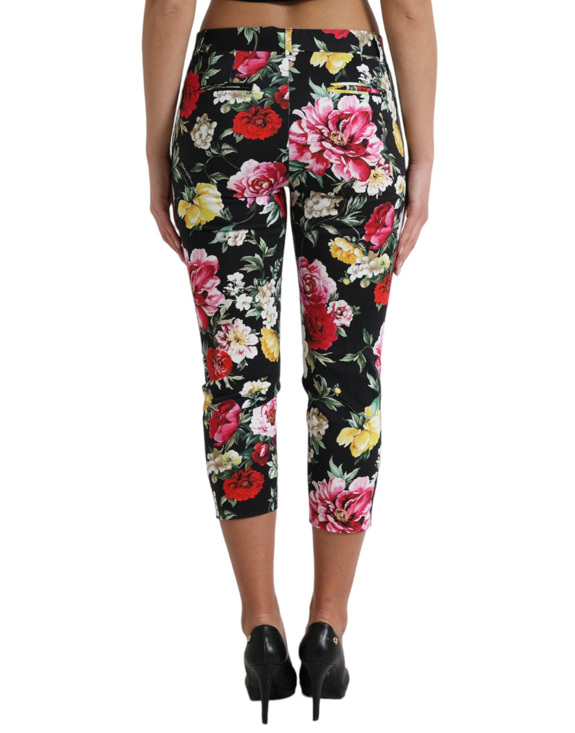 Pair of floral print leggings