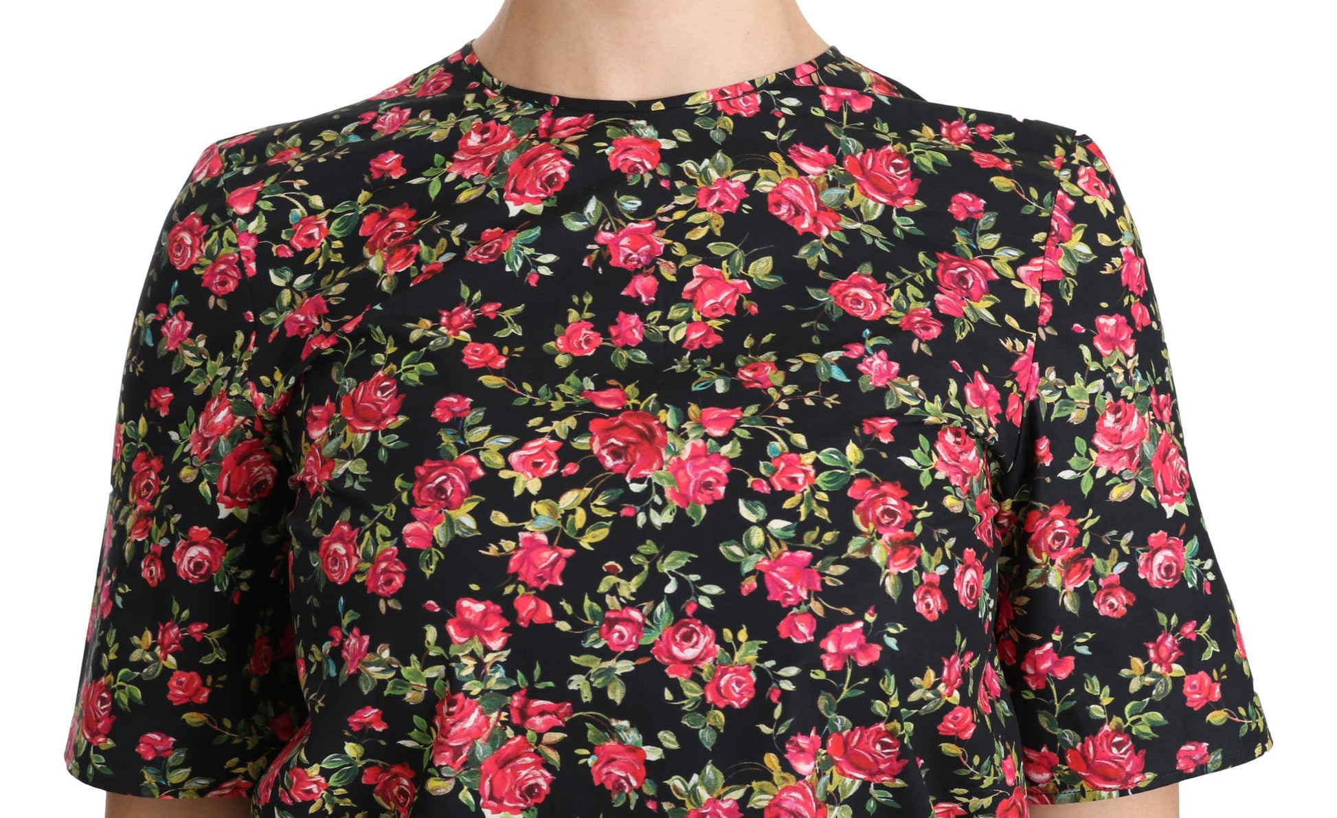 Floral print blouse on a mannequin