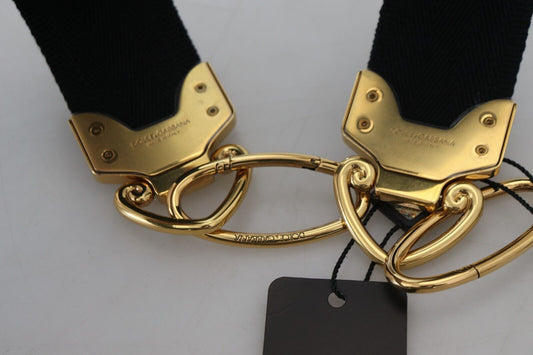 Gold tone metal belt buckle with two rings