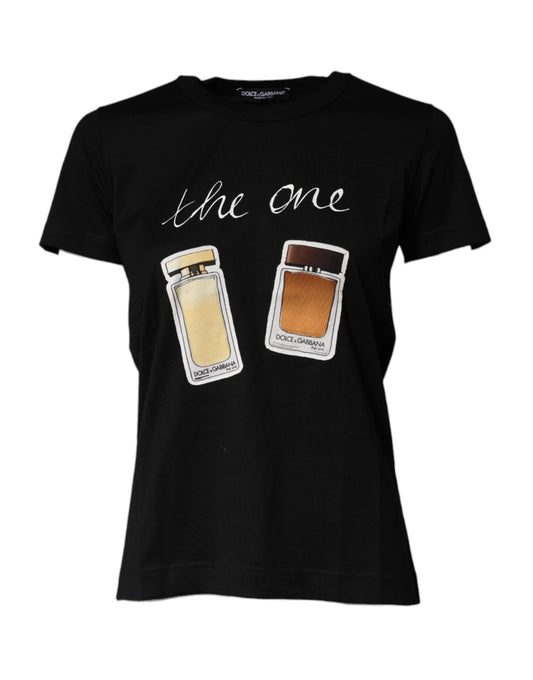 Black t-shirt with graphic design featuring three bottles of beer