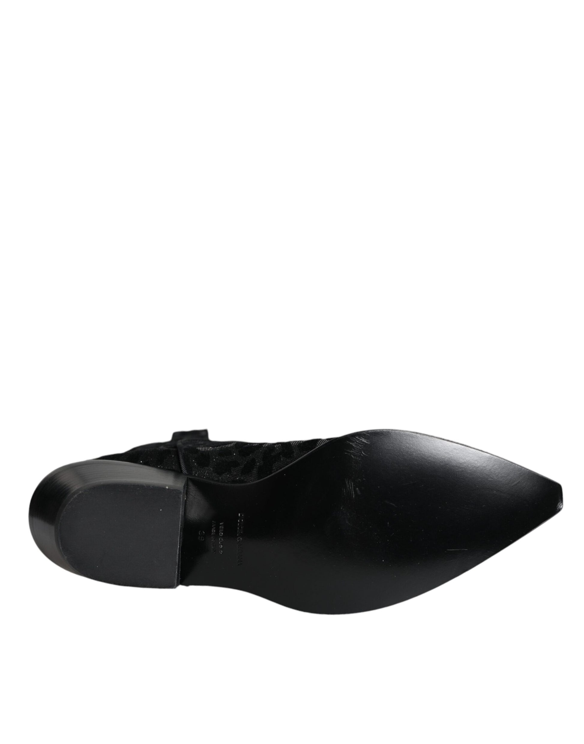 Black shoe on white background