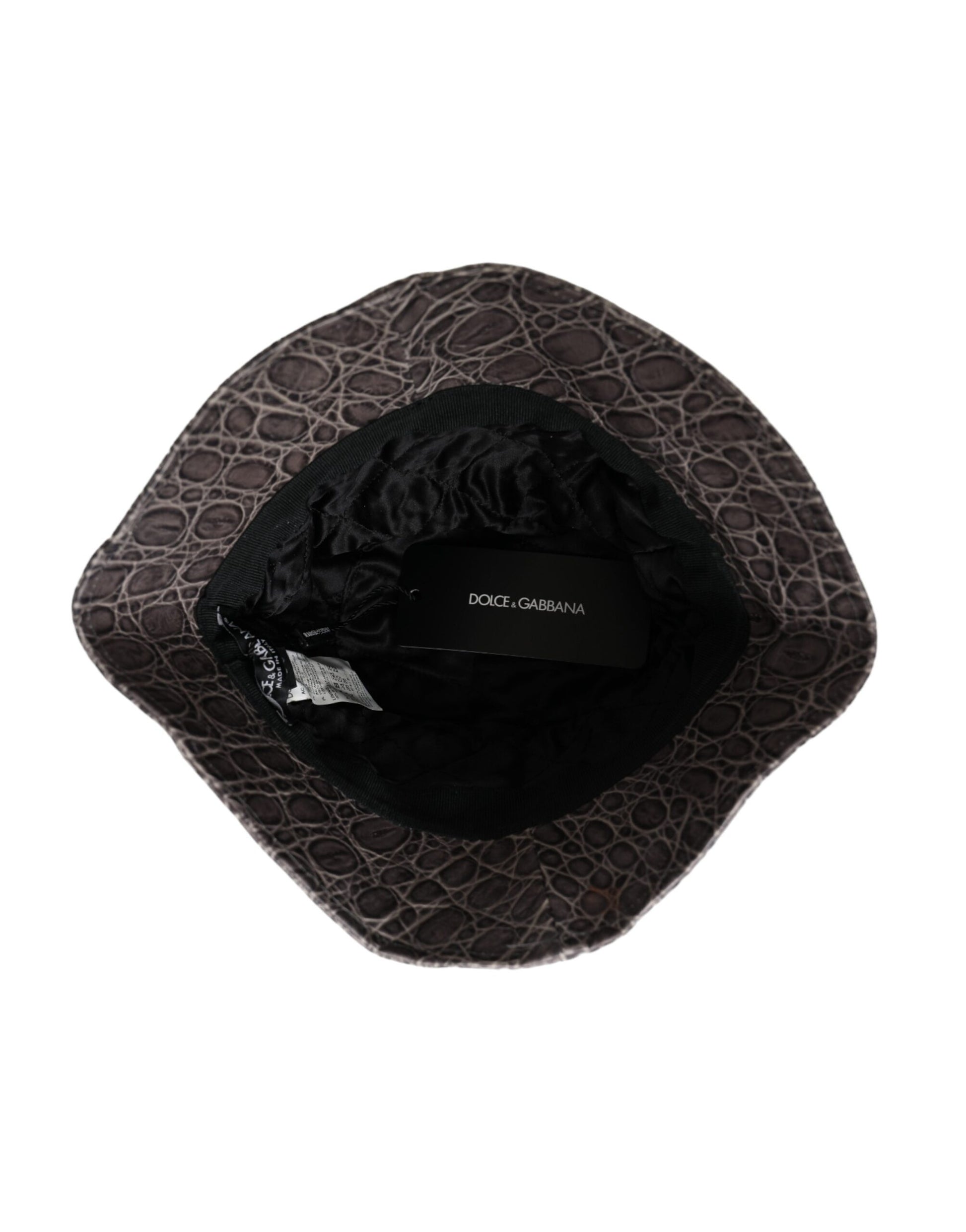 Black and white patterned hat
