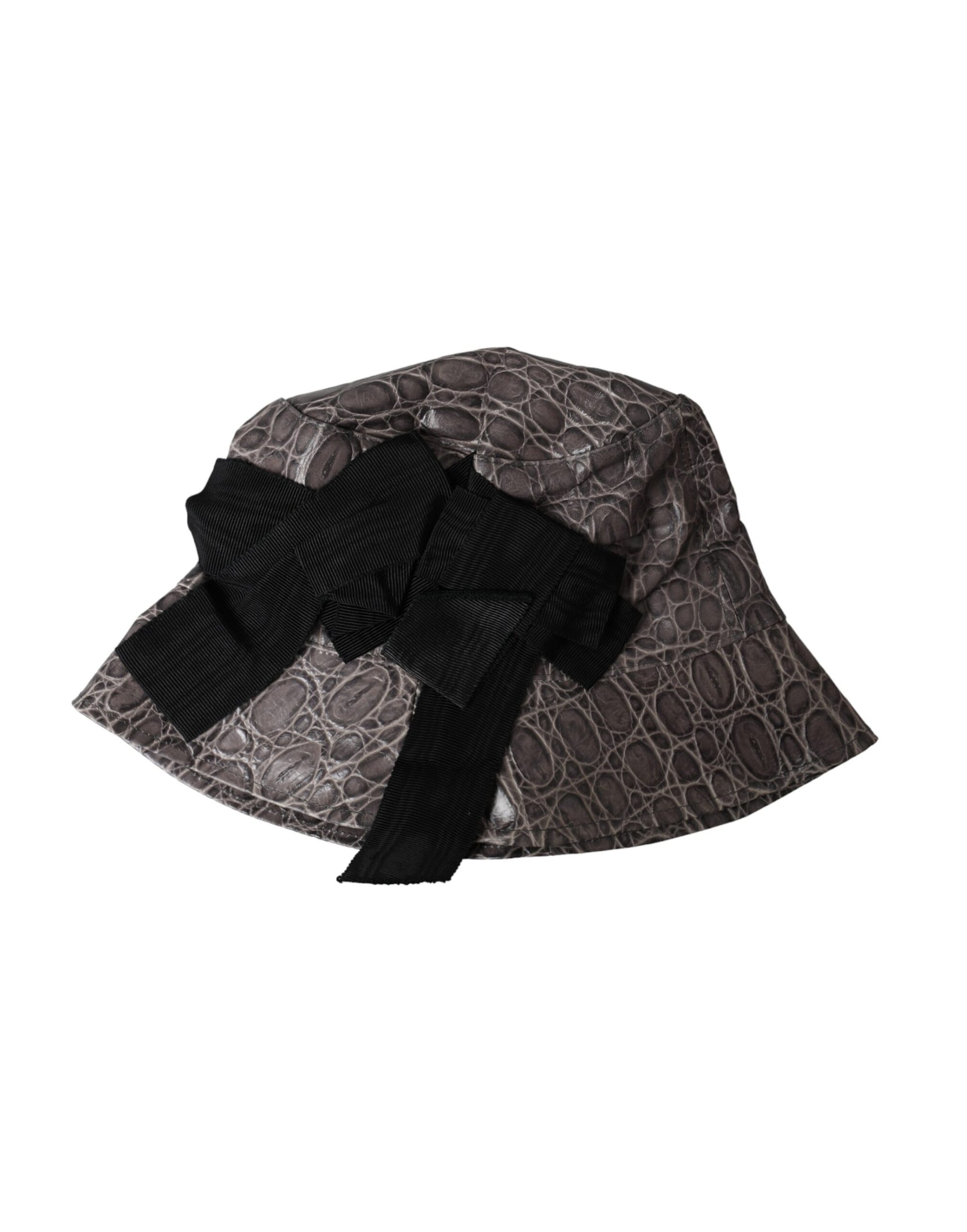 Black hat with bow on top