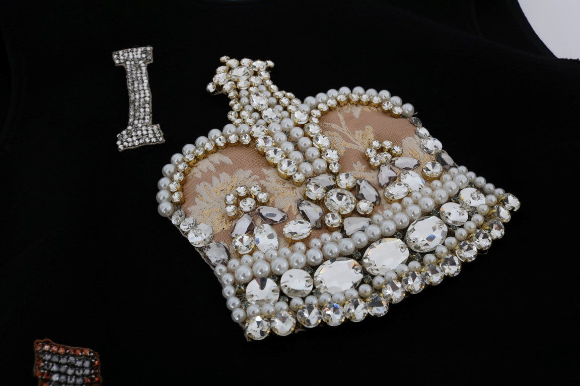 Decorative bracelet with pearls and crystals