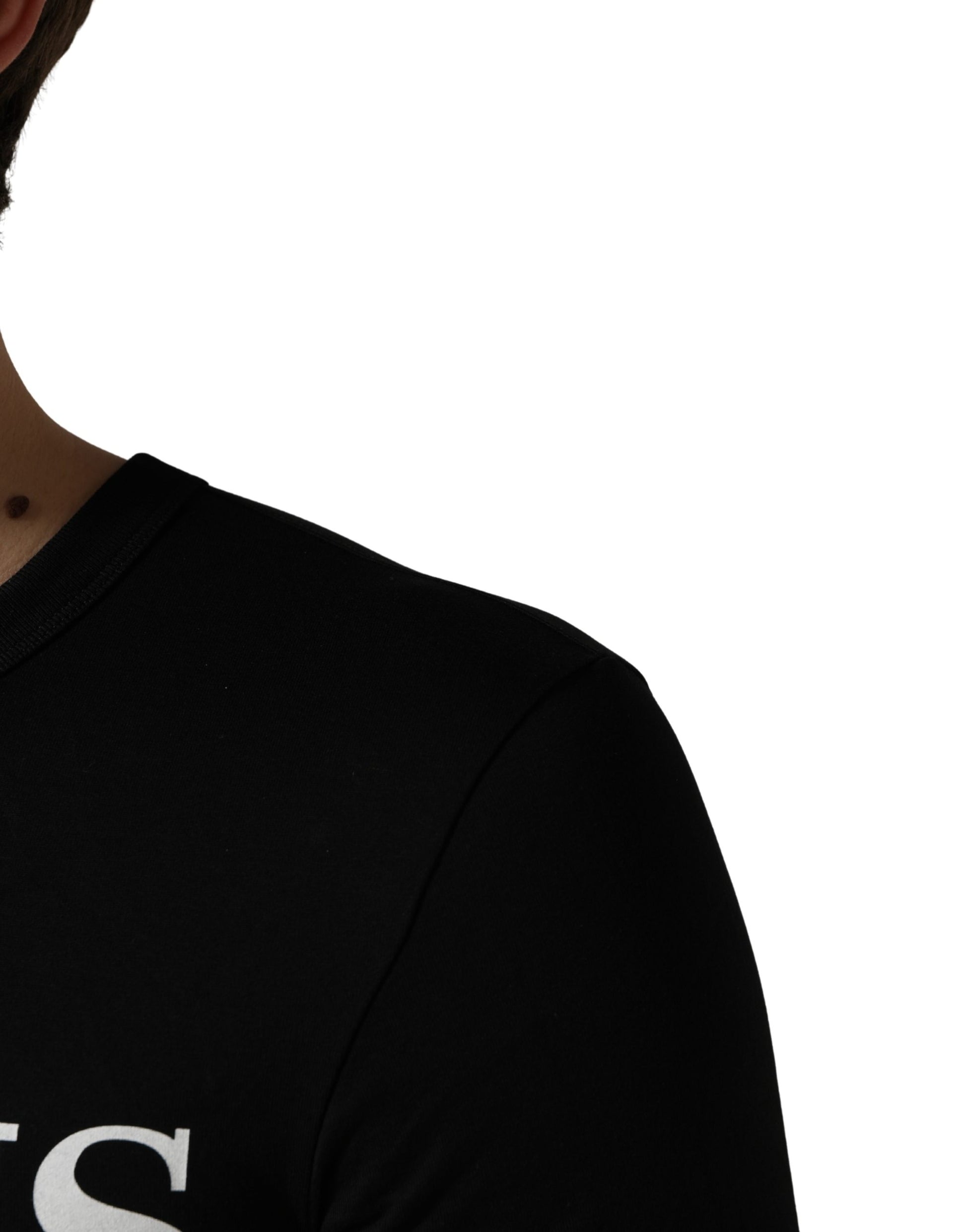 Black short sleeved shirt on mannequin