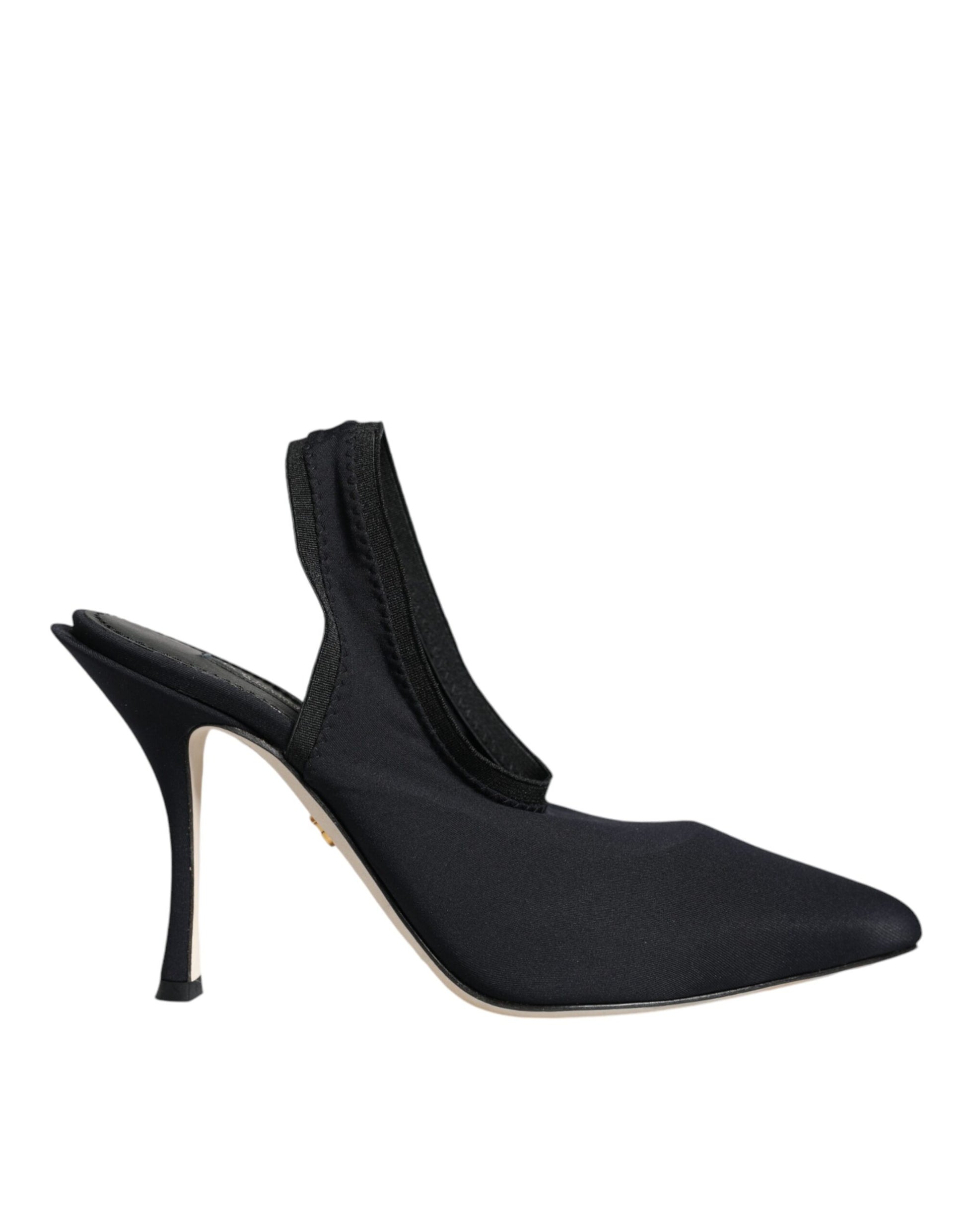 Black high heel shoes with stiletto heels